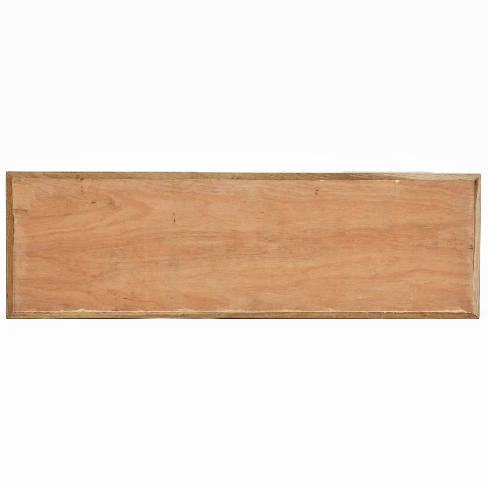 Rectangular Marble and Oak Low Table on Twin Ulmer Stool Supports - 7