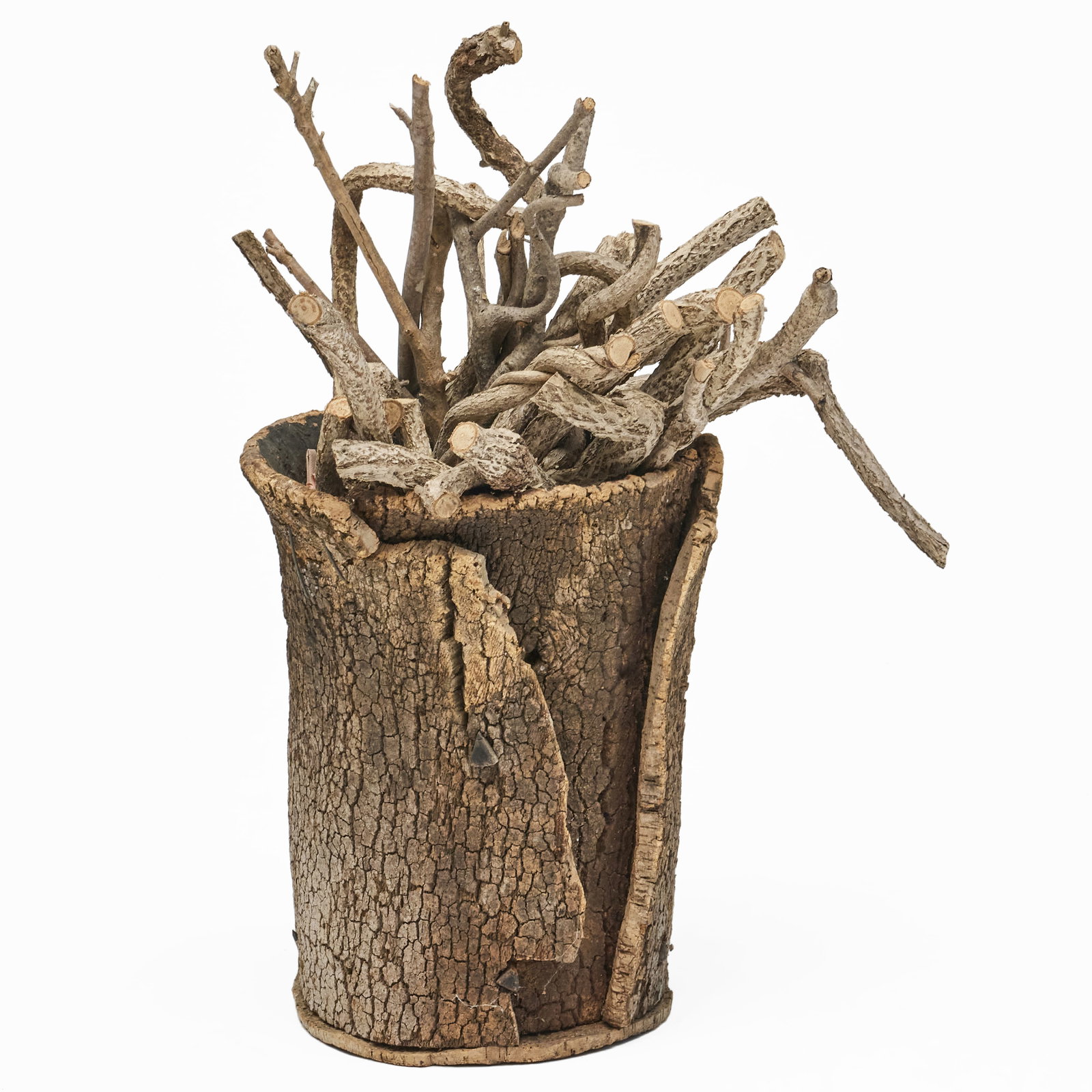 Rustic Tree Bark Bin (1 of 5)