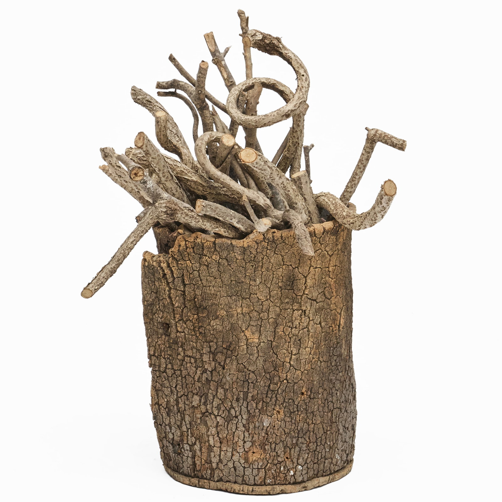 Rustic Tree Bark Bin - 3