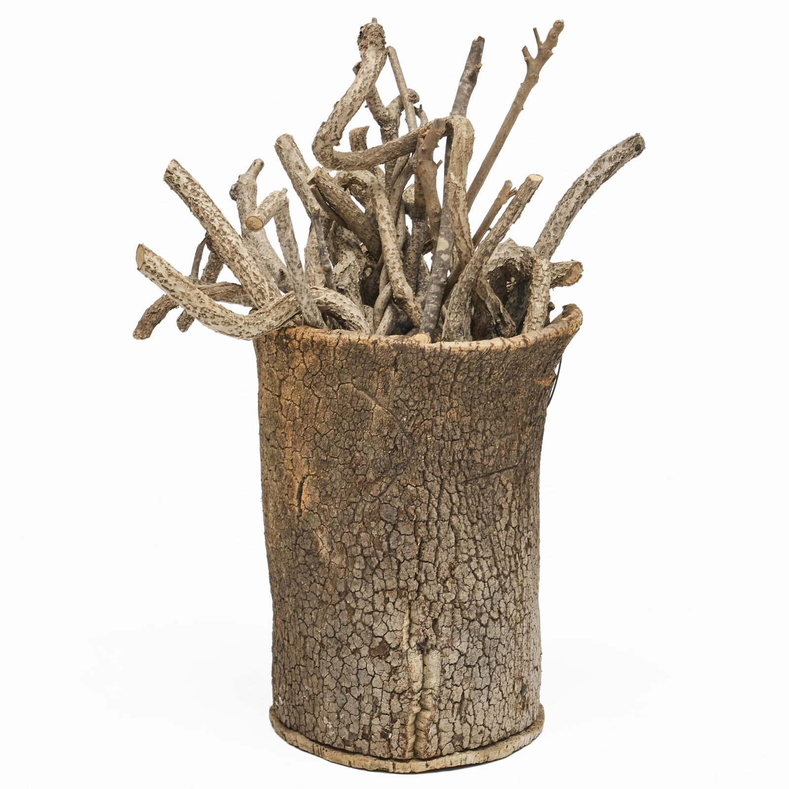 Rustic Tree Bark Bin - 4