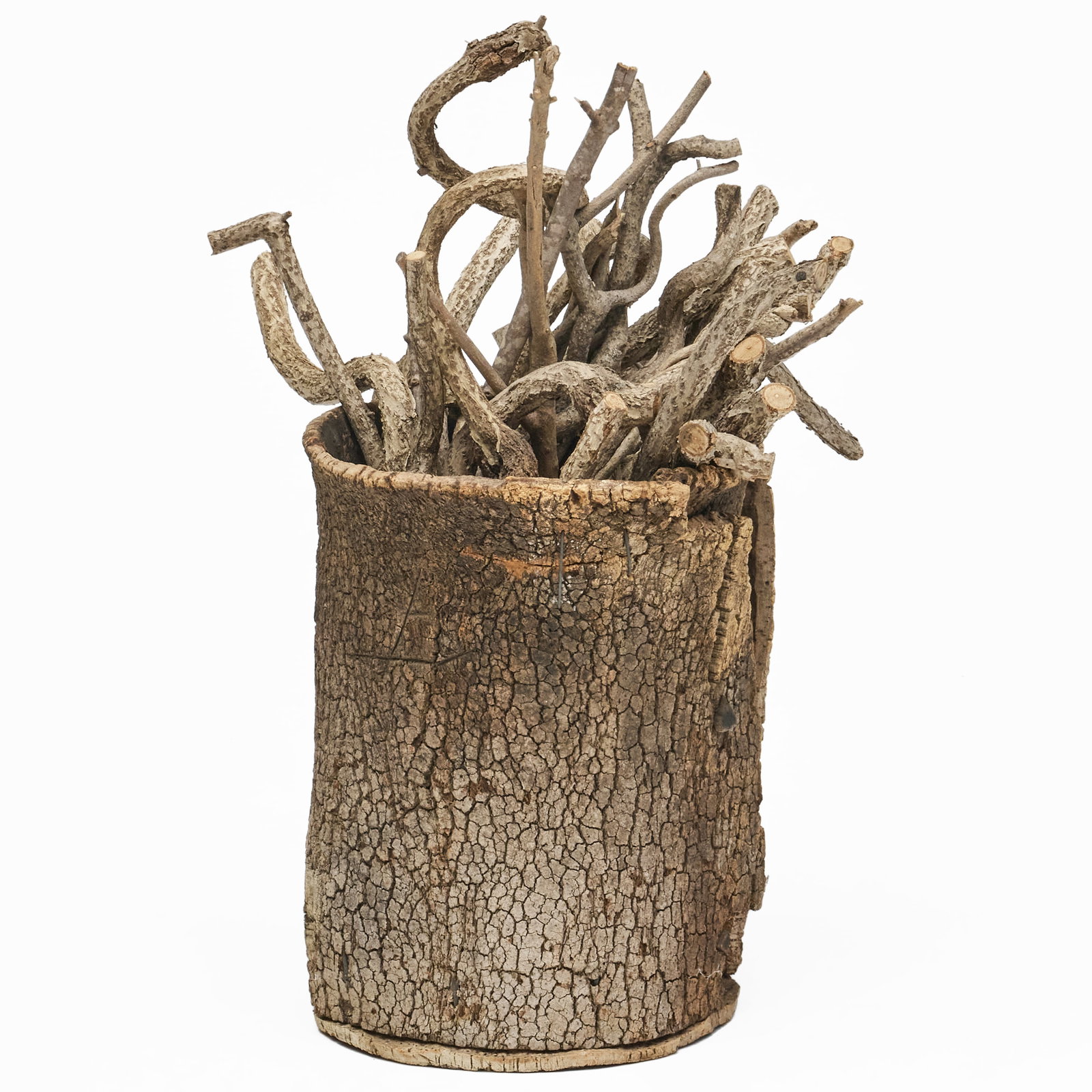 Rustic Tree Bark Bin - 5