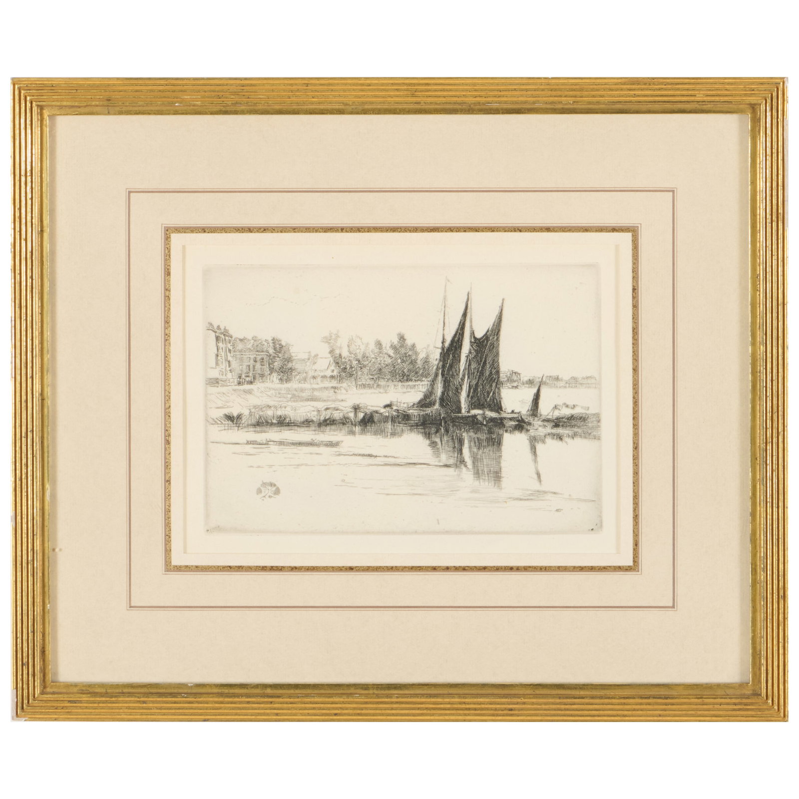 James Abbott McNeill Whistler (1834-1903): Hurlingham: James Abbott McNeill Whistler (1834-1903): Hurlingham Etching in black on laid paper, c. 1879, unsigned. 6 x 8 1/2 in. (sight), 12 5/8 x 15 1/4 in. (frame). Literature: Kennedy 181. Collection of