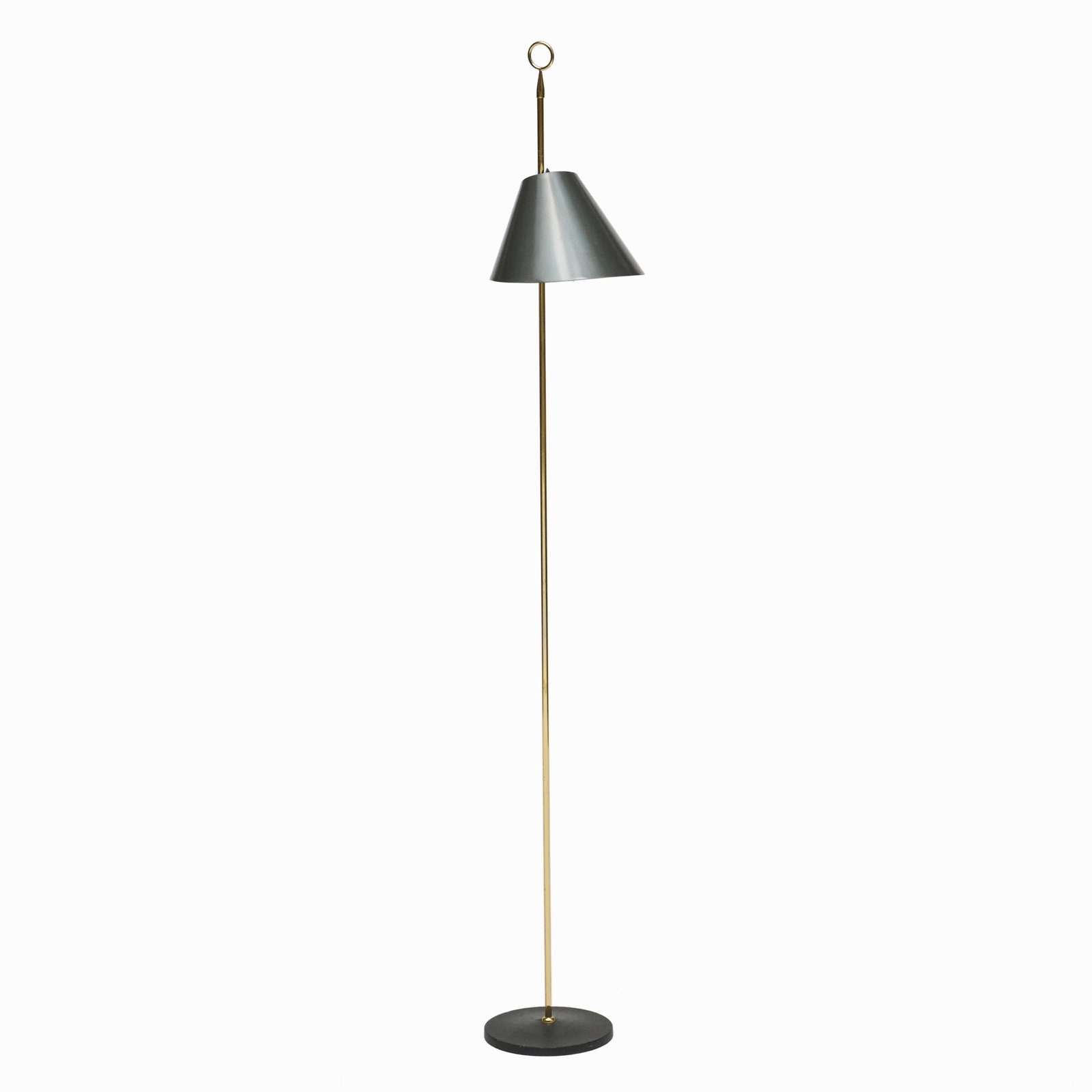 Modern Brass and Painted Metal Standing Lamp (1 of 5)
