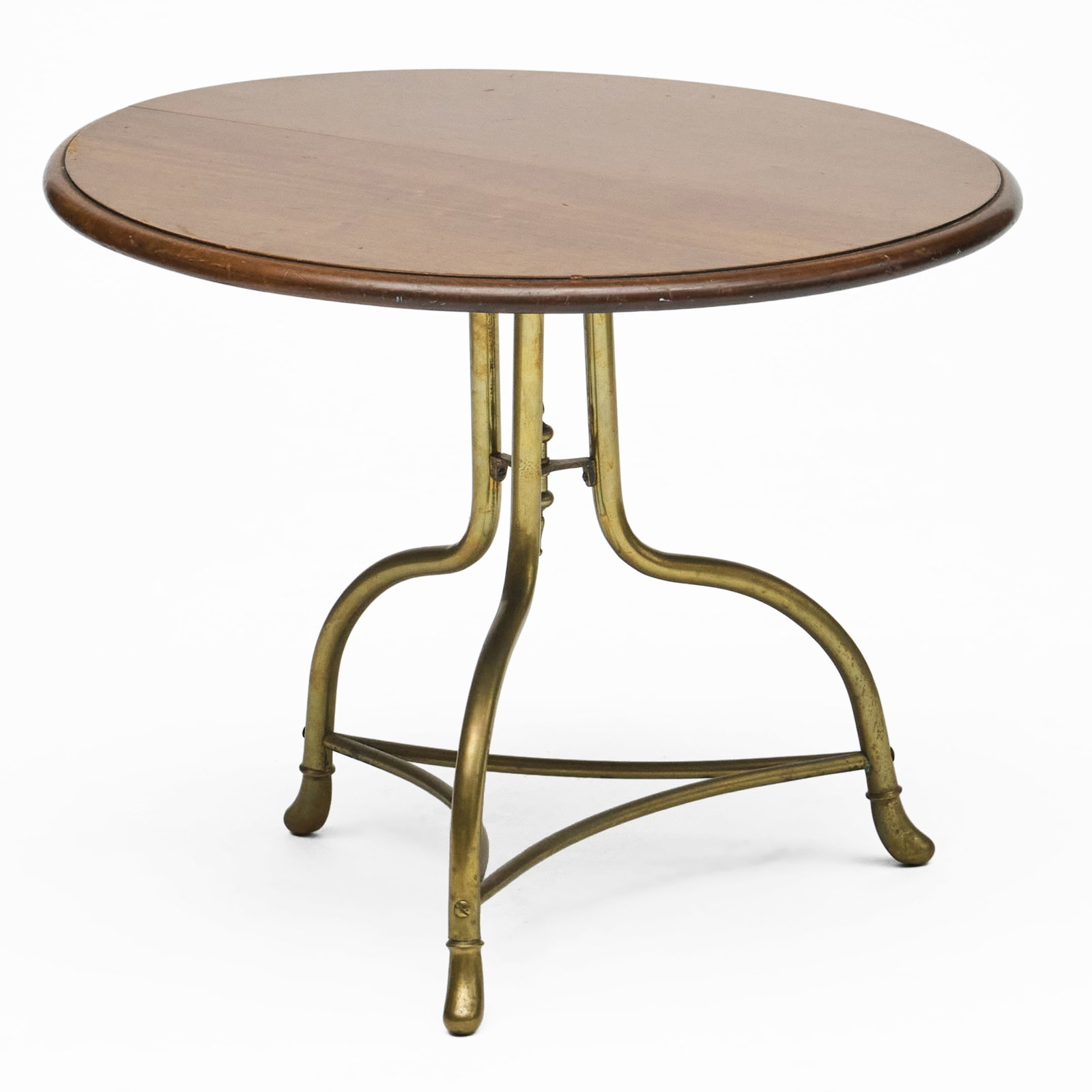 Mid-Century Mahogany and Brass Low Table (1 of 5)
