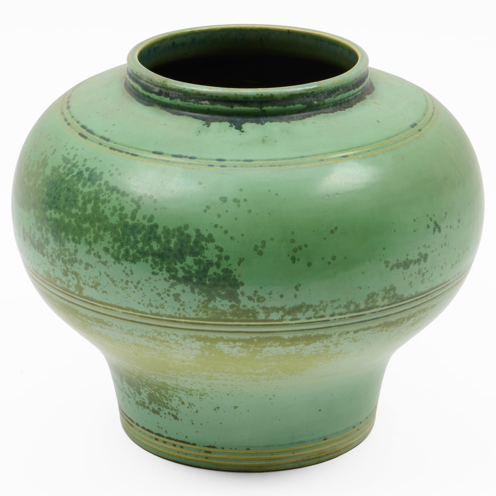 Contemporary Green Glazed Pottery Vase (1 of 6)