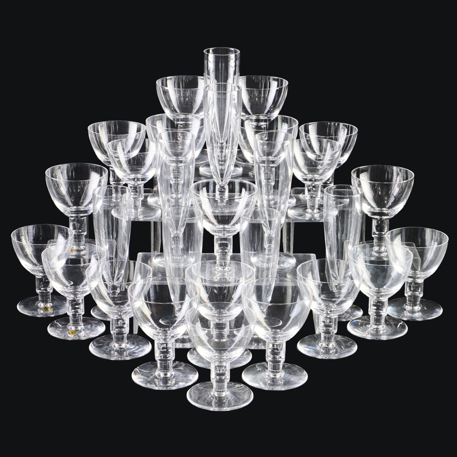 Val St. Lambert Colorless Glass Stemware Service (1 of 20)
