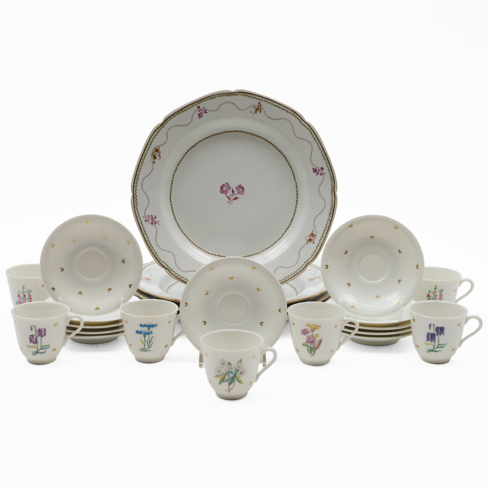 Assembled Spode and Rorstrand Porcelain Service (1 of 20)