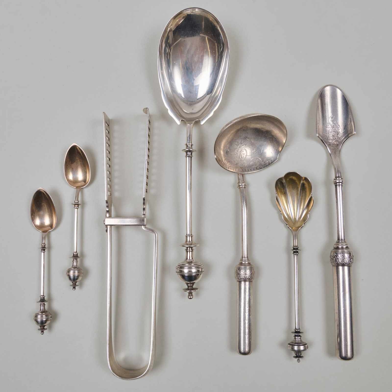Group of Silver and Silver Plate Serving Wares (1 of 8)