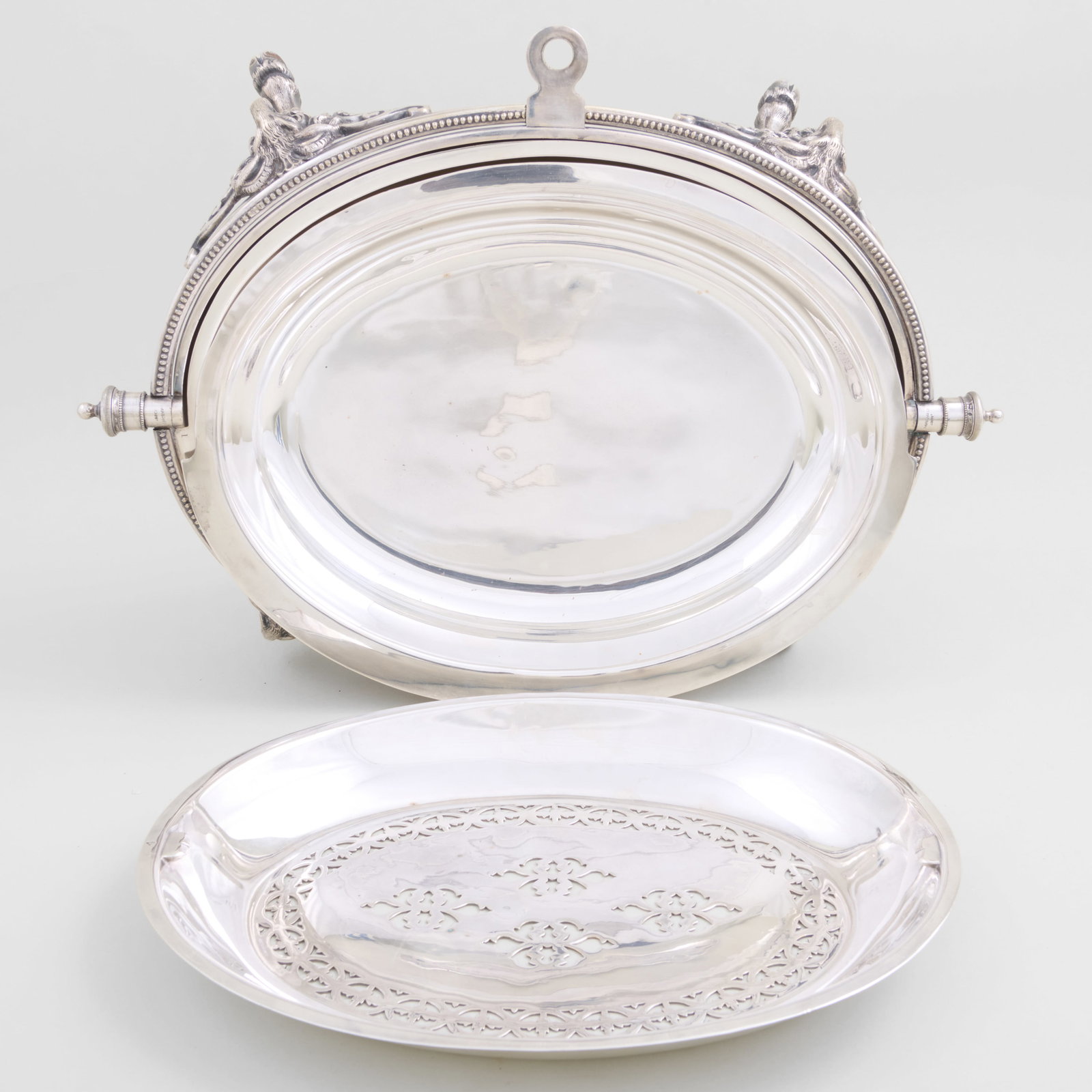 Silver Plate Bun Warmer - 13