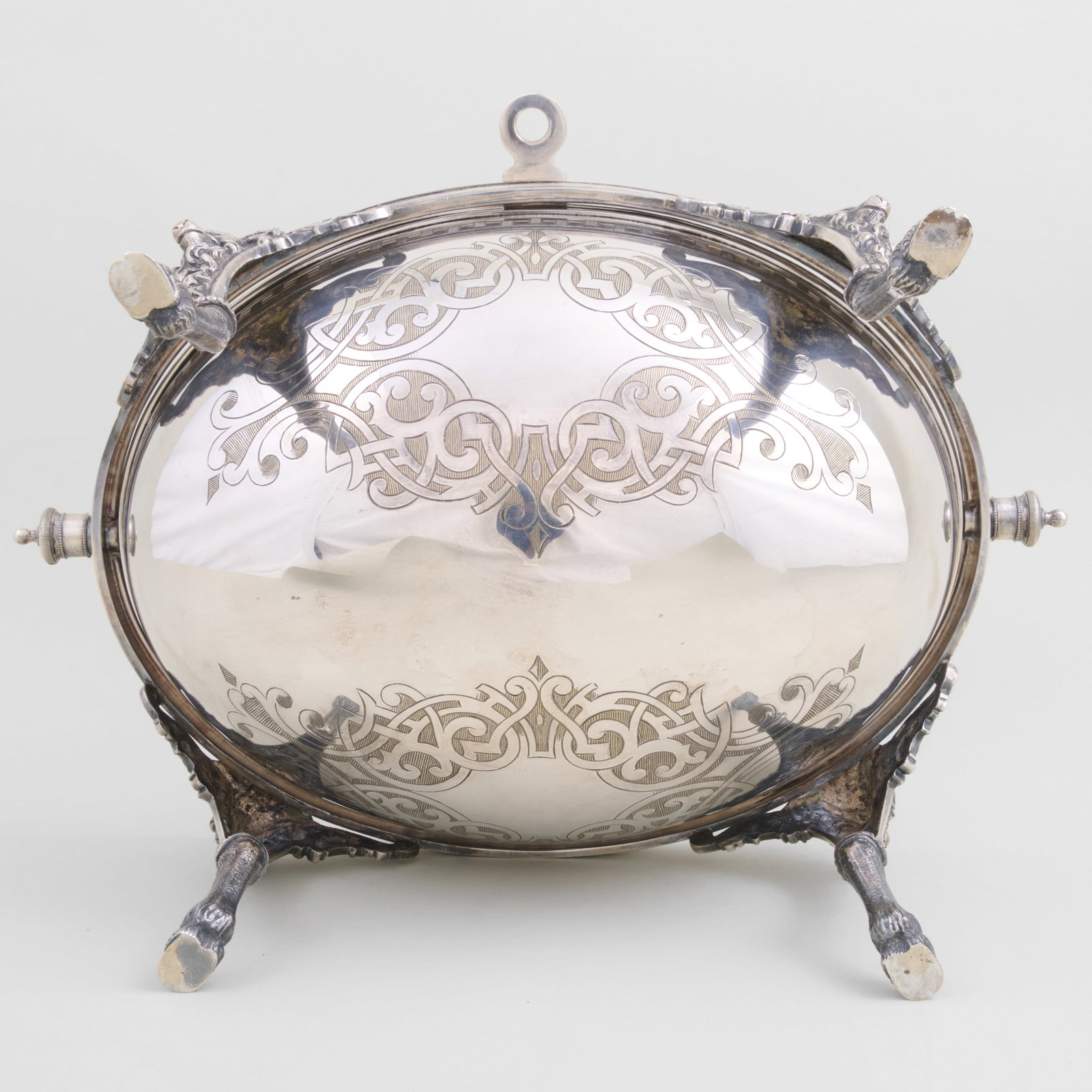 Silver Plate Bun Warmer - 15