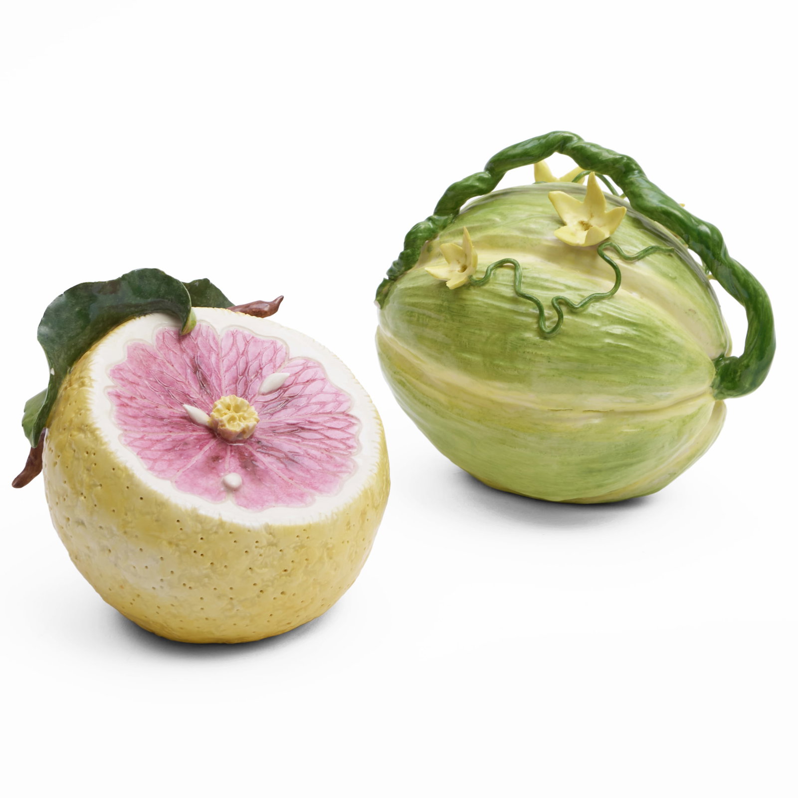 Katherine Houston Porcelain Model of a Melon and a Model of a Grapefruit (1 of 9)