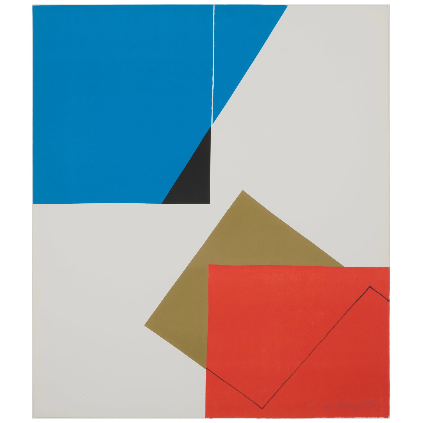 Ivan Chermayeff (1932-2017): Untitled: Ivan Chermayeff (1932-2017): Untitled Screenprint in colors on wove paper, 1970, signed, dated and inscribed 'HC' in pencil. 29 1/2 x 25 1/2 in. (sheet), unframed. By descent in the family of the