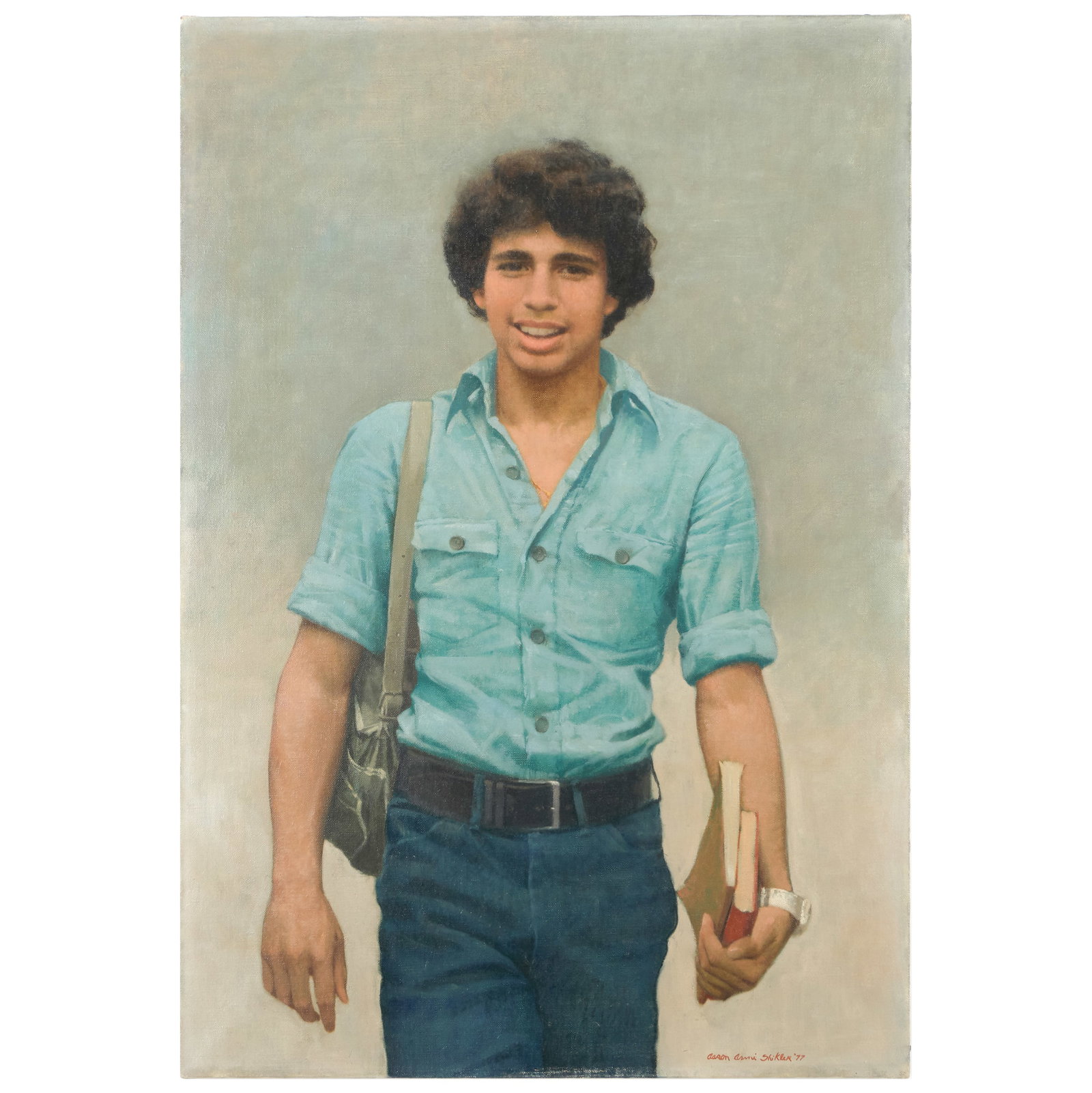 Aaron Shikler (1922-2015): Portrait of Spiro Tsilimparis (1 of 3)