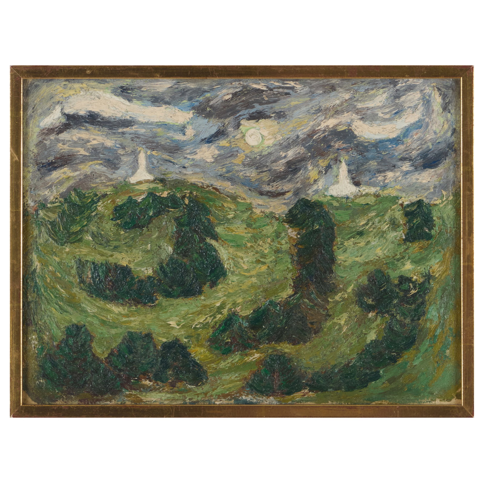 Janet Chase: Pepper & Salt: Janet Chase: Pepper & Salt Oil on paperboard, 1940, signed 'Janet Chase', titled and dated on the reverse, with label from Salander-O'Reilly Galleries, NY. 12 x 16 in., 12 5/8 x 16 5/8 in. (frame).