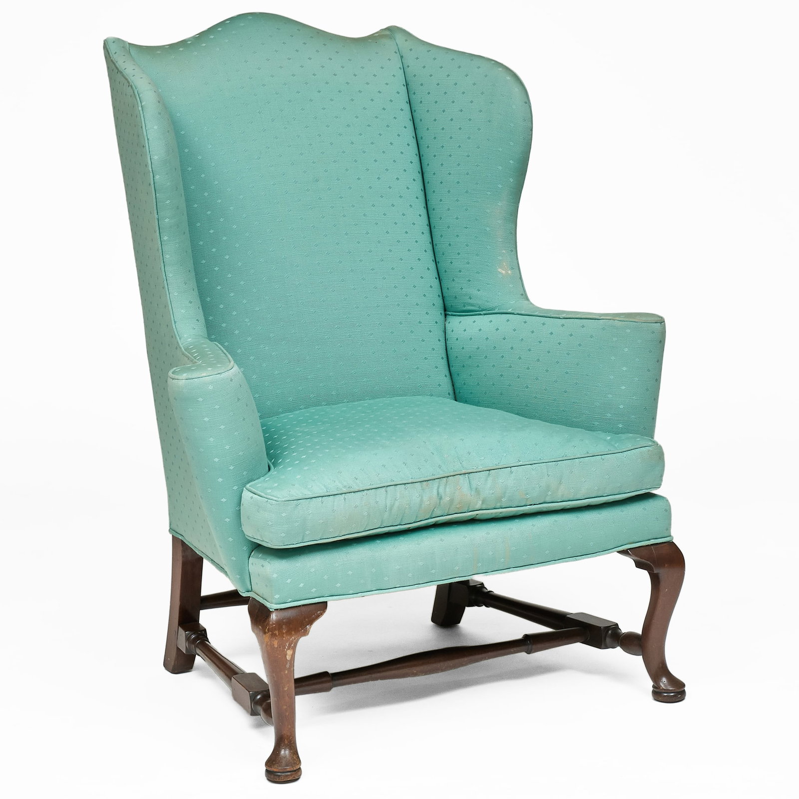 George III Style Mahogany Wing Chair (1 of 11)