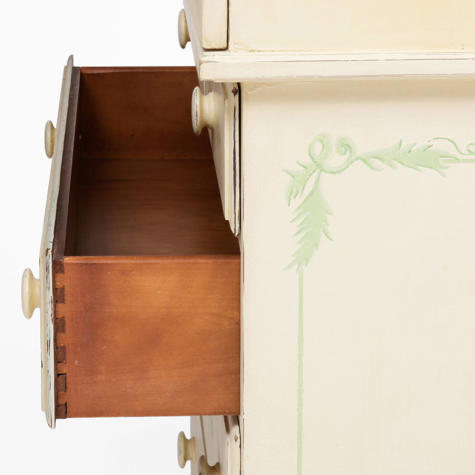 Painted Trelliswork Cupboard - 5