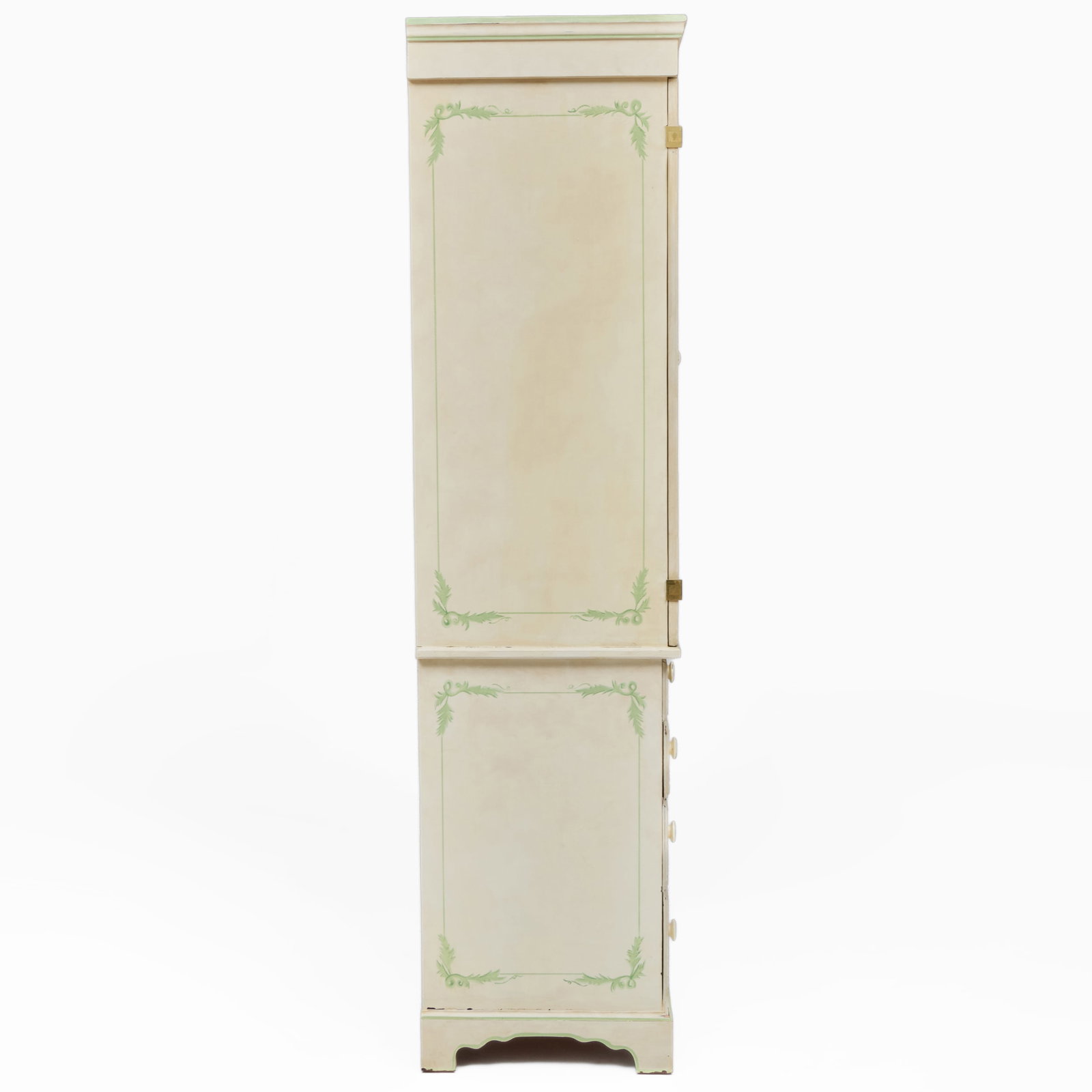 Painted Trelliswork Cupboard - 7