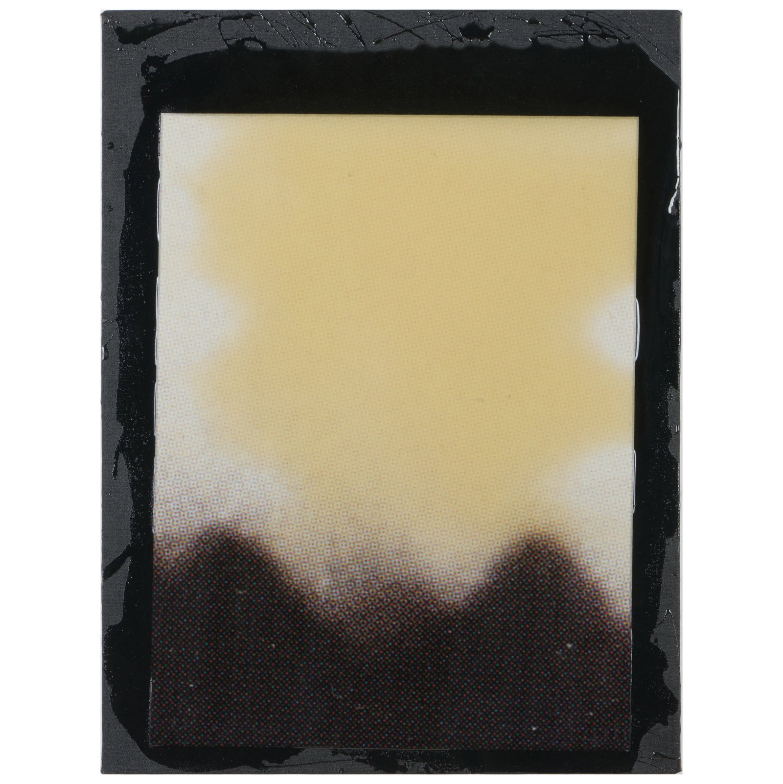 Luca Dellaverson (b. 1987): 67 - F - 7: Luca Dellaverson (b. 1987): 67 - F - 7 Inkjet print, epoxy resin, and acrylic on canvas, 2014, signed 'Dellaverson' and dated on the stretcher; and Untitled (LD233), epoxy resin and mirrored glass on