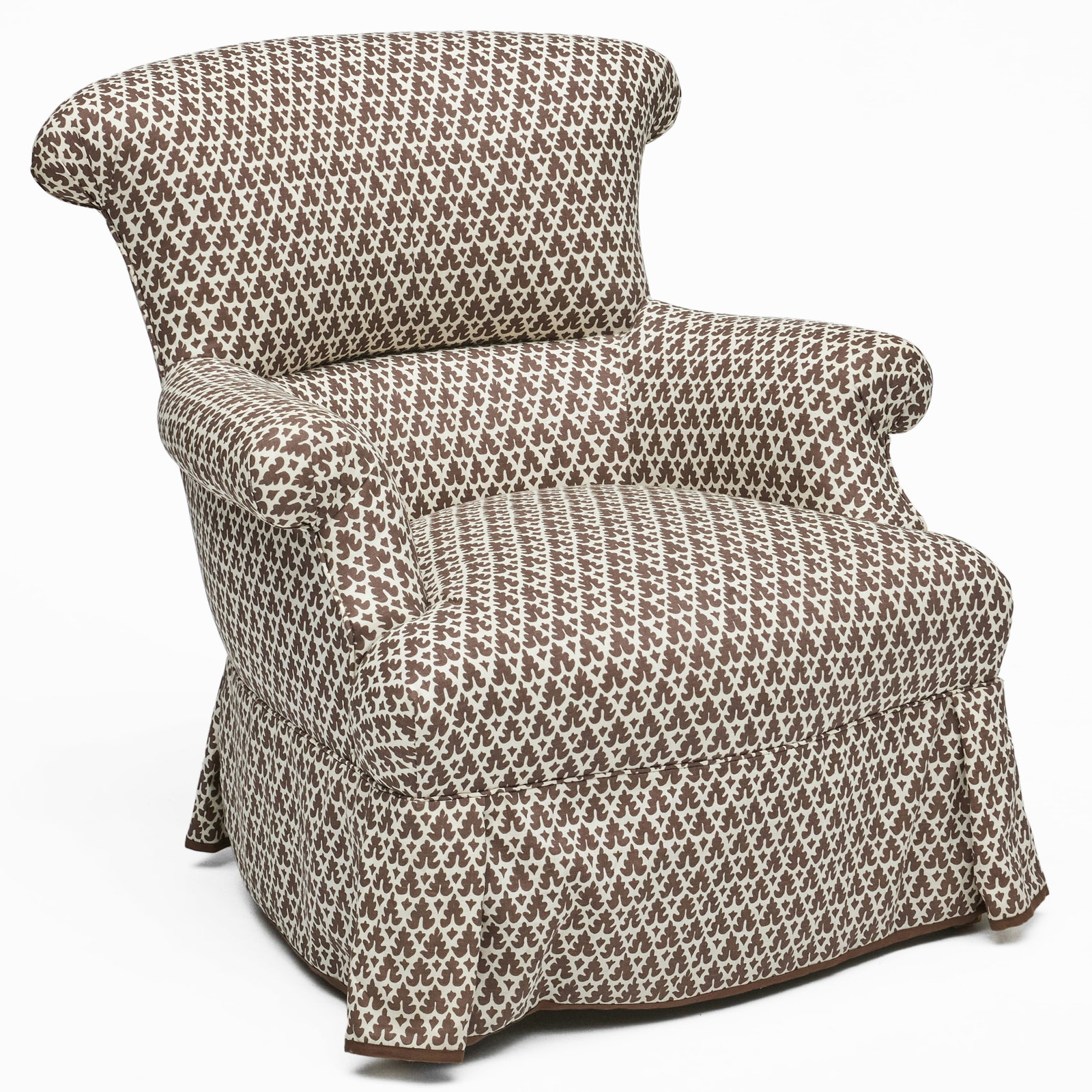 Skirted Upholstered Club Chair (1 of 8)