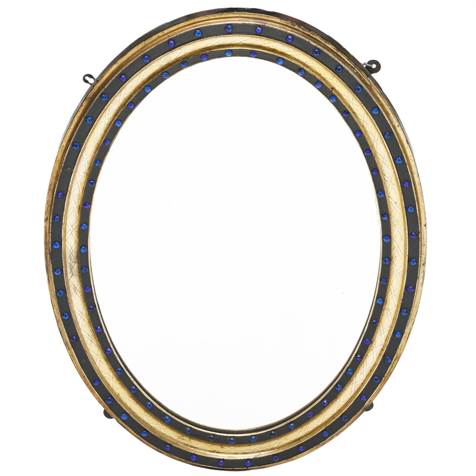 Irish Ebonized, Parcel-Gilt and Beaded Mirror (1 of 3)