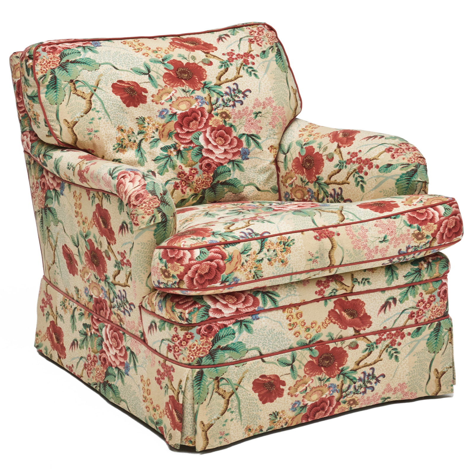 Chintz Upholstered Club Chair (1 of 8)