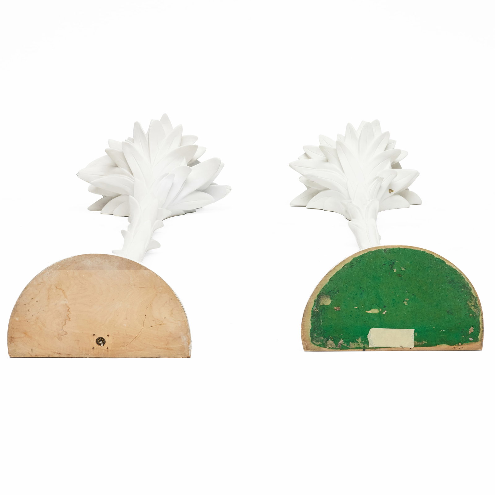 Two White Painted Resin-Cast Palm Trees, In The Manner of Serge Roche - 8