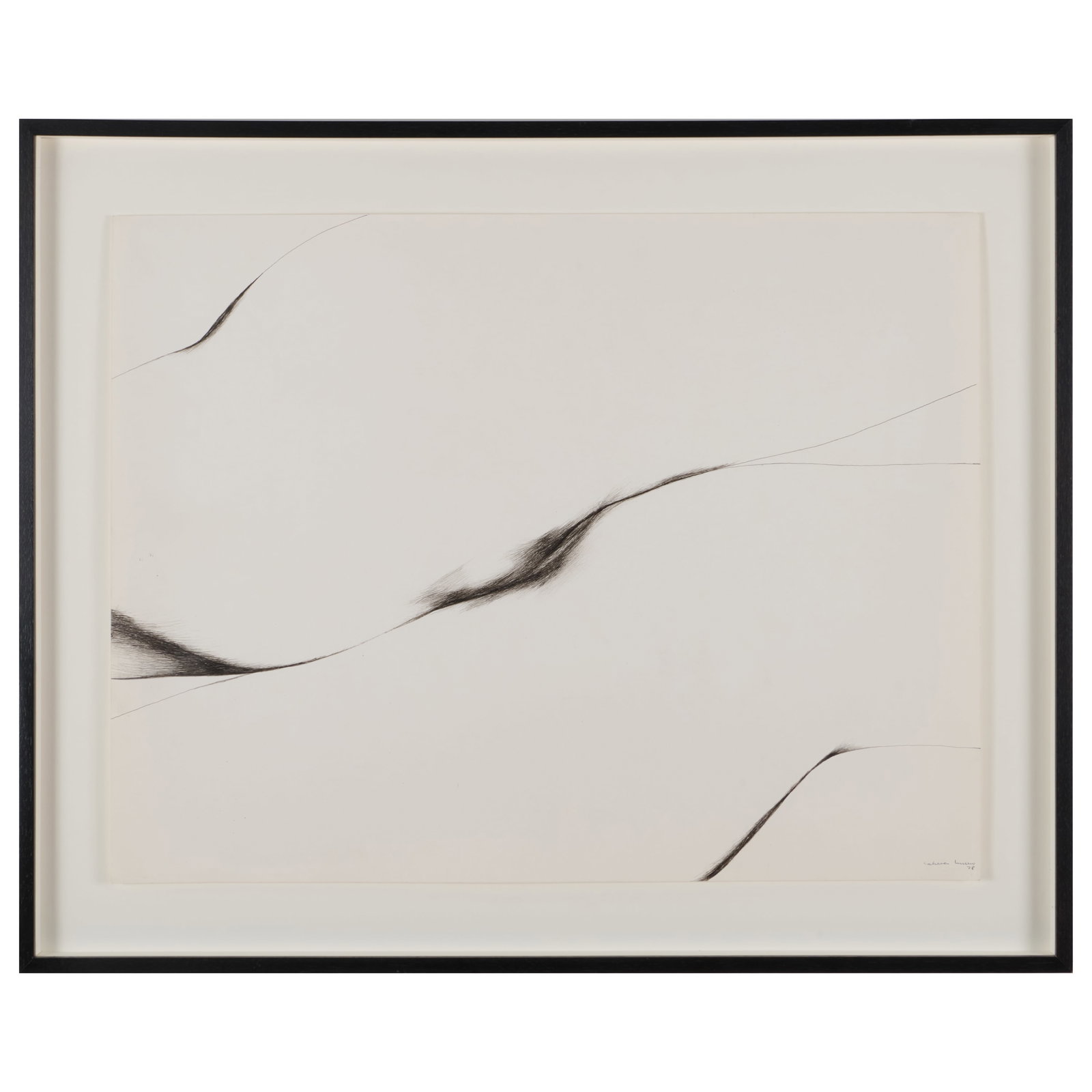 Servado Cabrera Moreno (1923-1981): Untitled: Ink on paper, 1978, signed 'Cabrera Moreno' and dated lower right. 19 1/2 x 25 1/2 in. (sheet), 25 x 31 in. (frame).