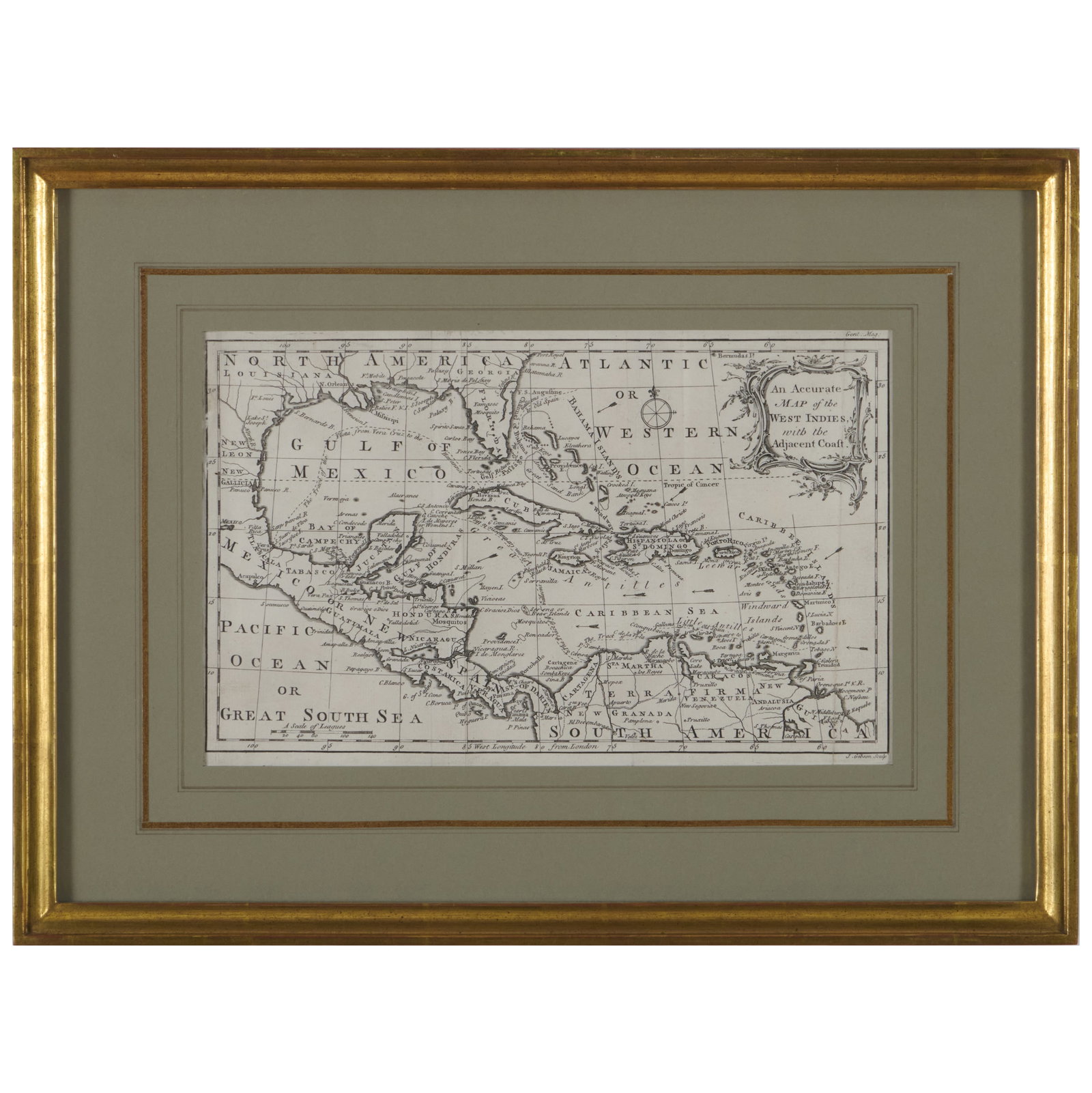 Group of Ten Engraved Maps of Cuba and the Caribbean  (1 of 15)