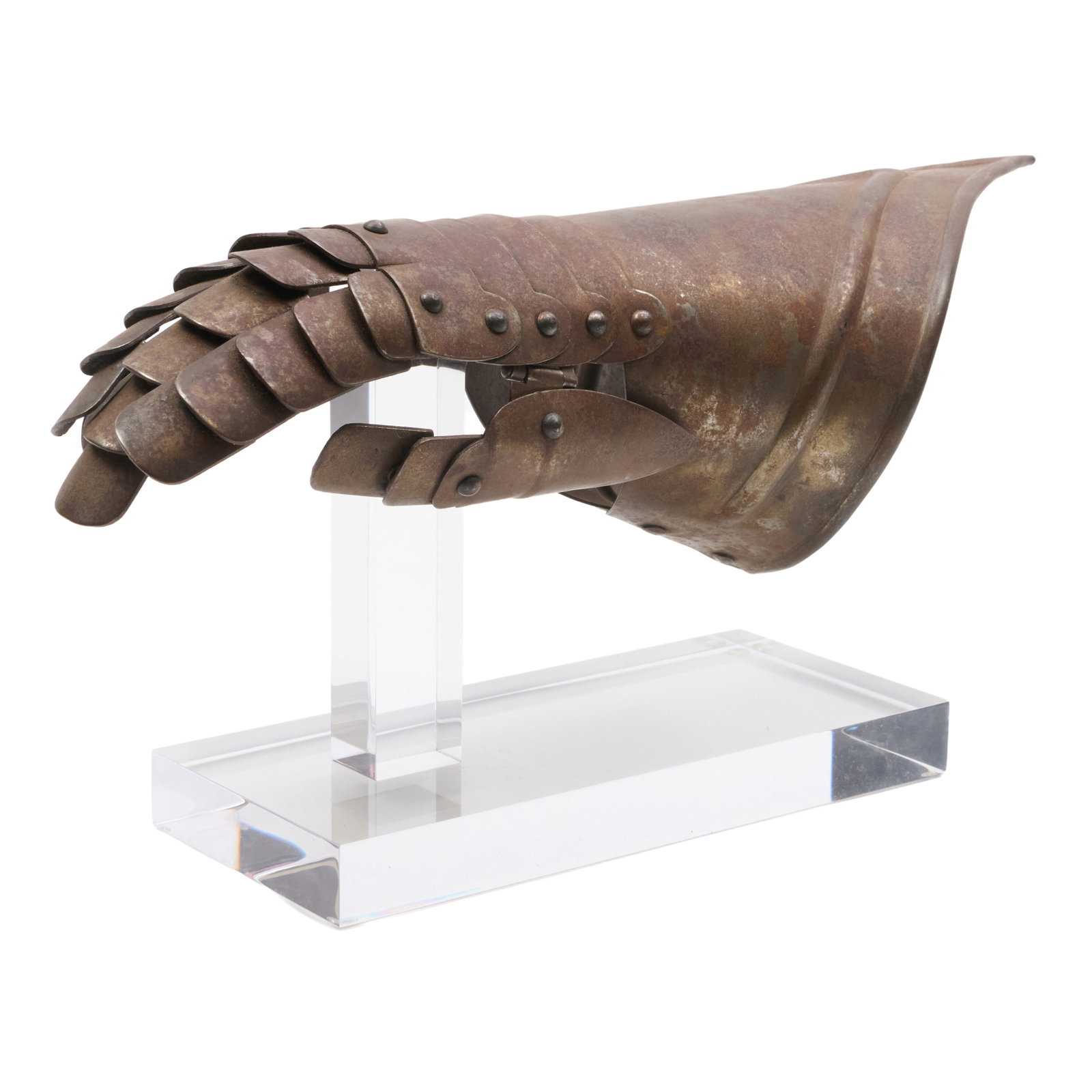 Metal Gauntlet on Lucite Stand (1 of 10)