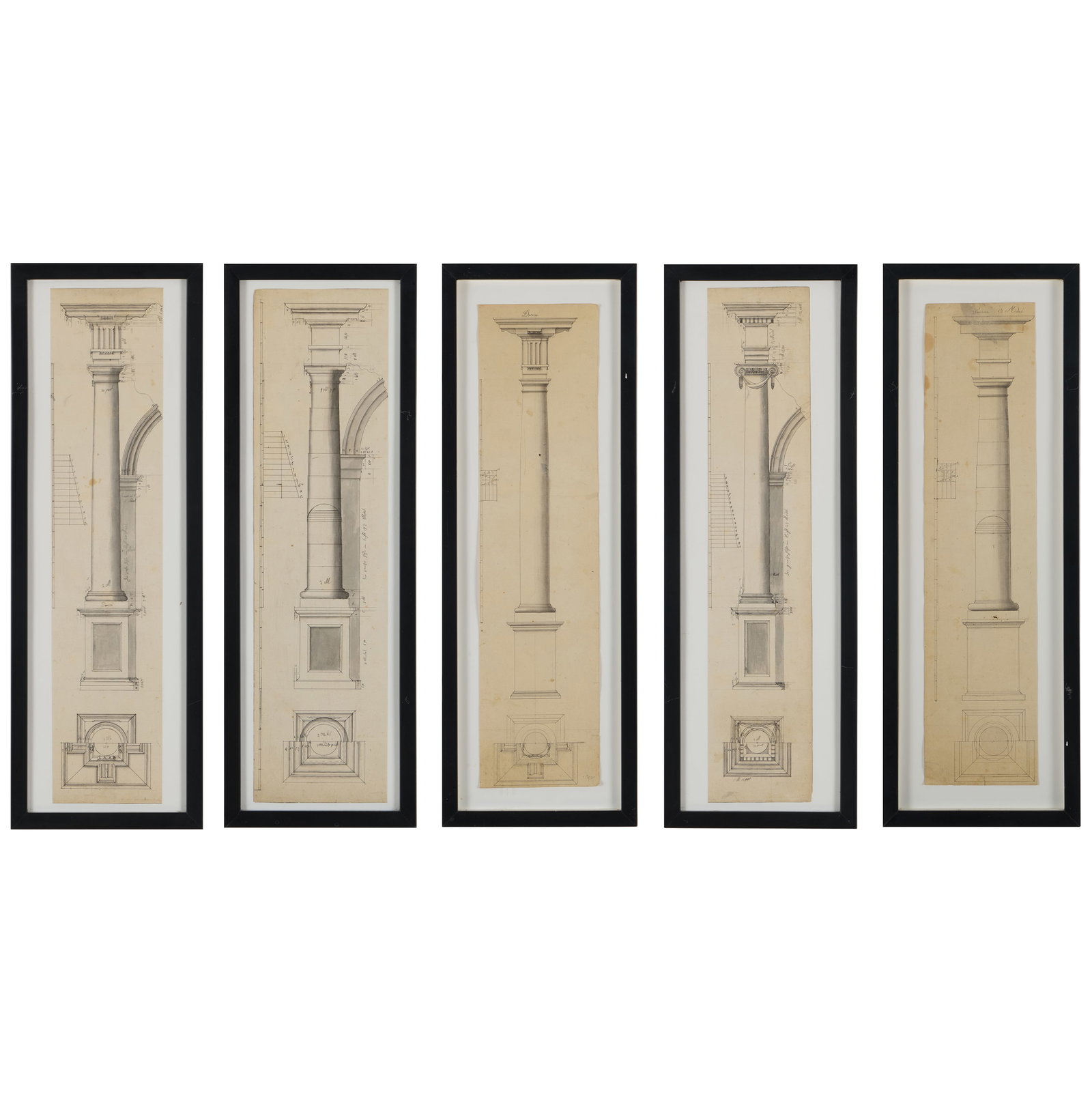 European School: Columns: Group of Five (1 of 8)