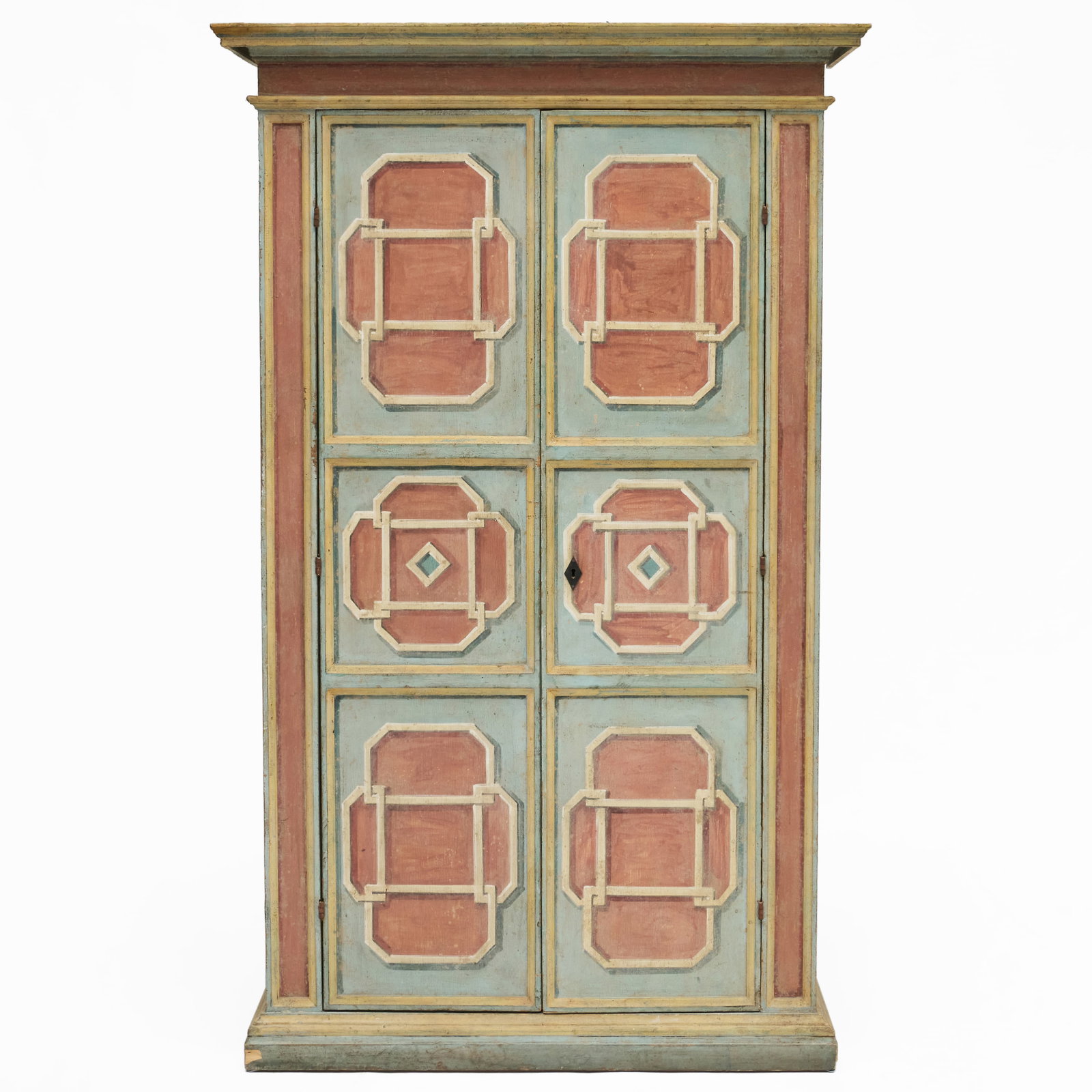 Modern Polychrome Painted Armoire - 3