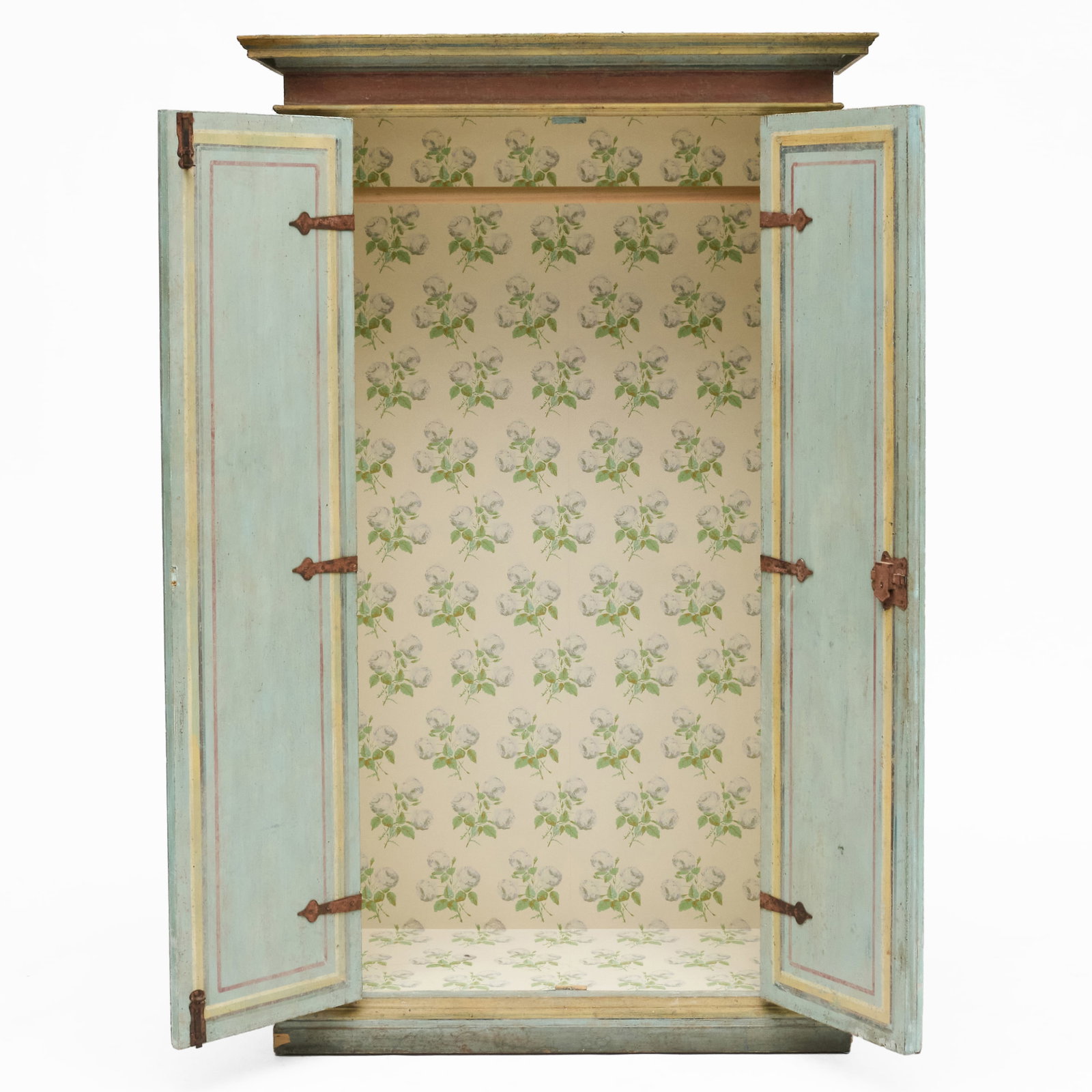 Modern Polychrome Painted Armoire - 5