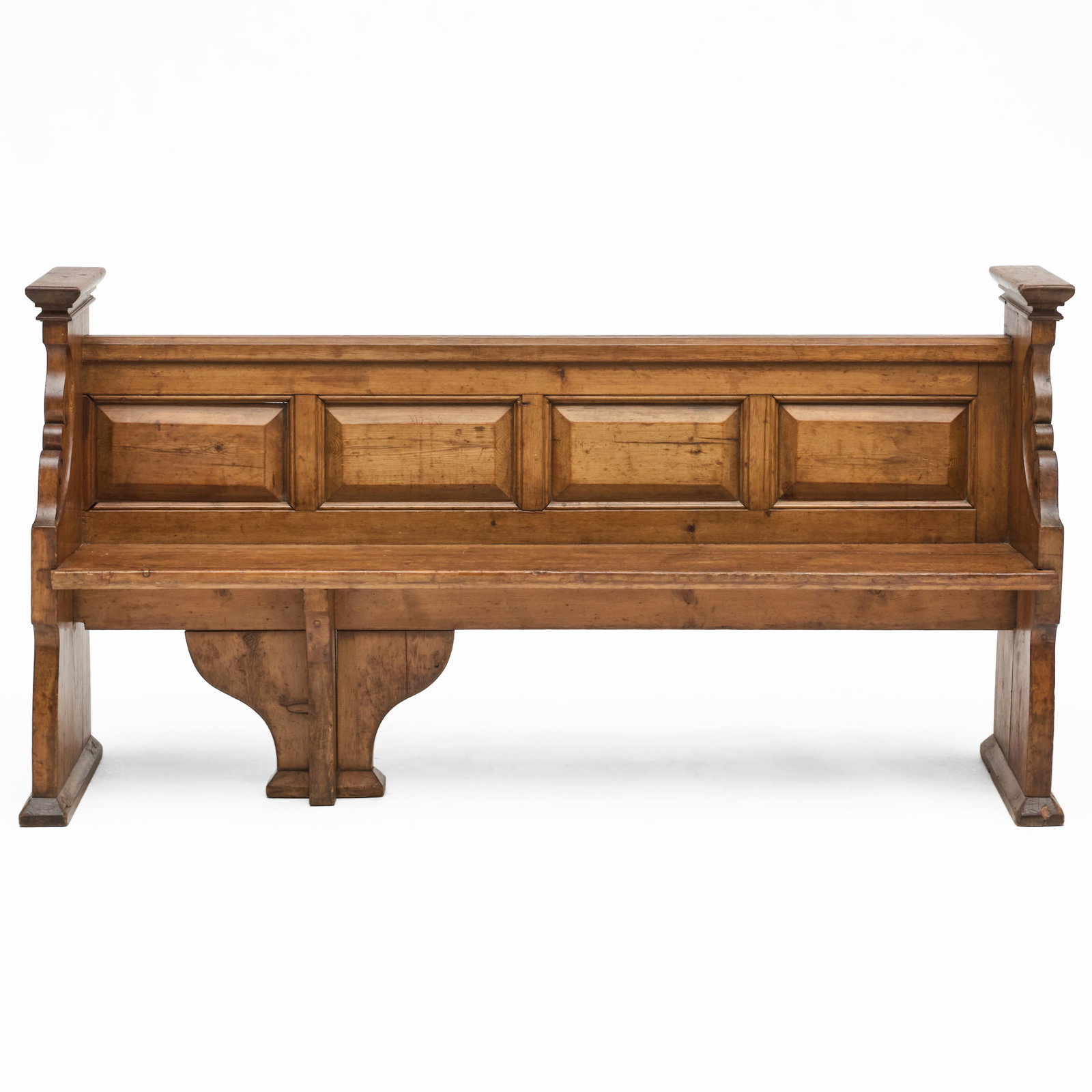 Rustic Pine Hall Bench - 2