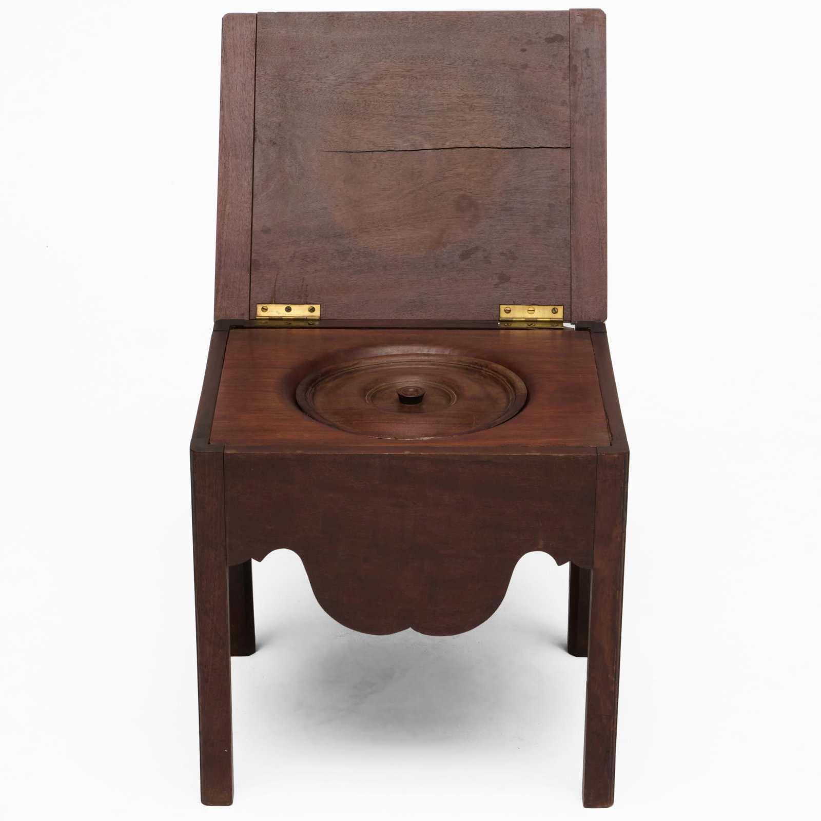 George III Mahogany Commode - 3