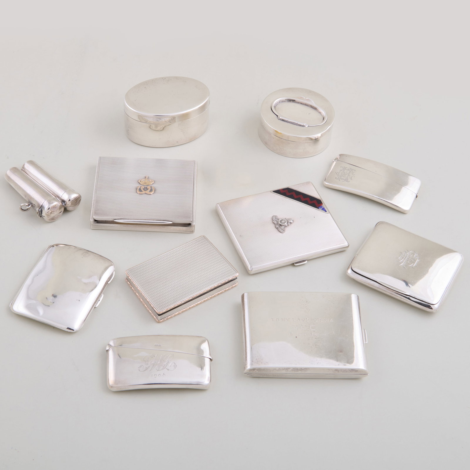 Collection of Silver Boxes and Cases (1 of 20)