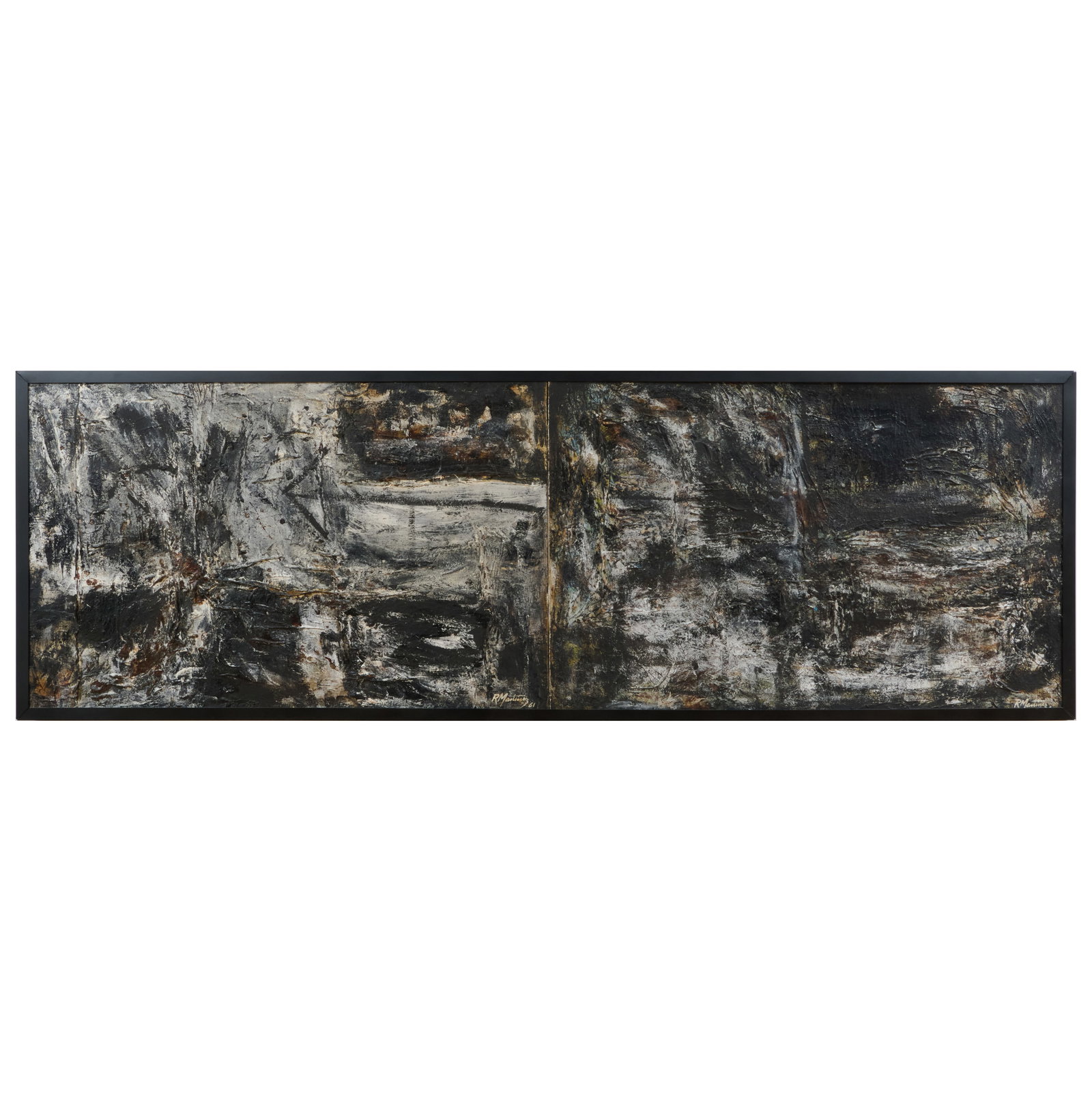 Attributed to Raul Martinez (1927-1995): Untitled (Diptych) (1 of 5)