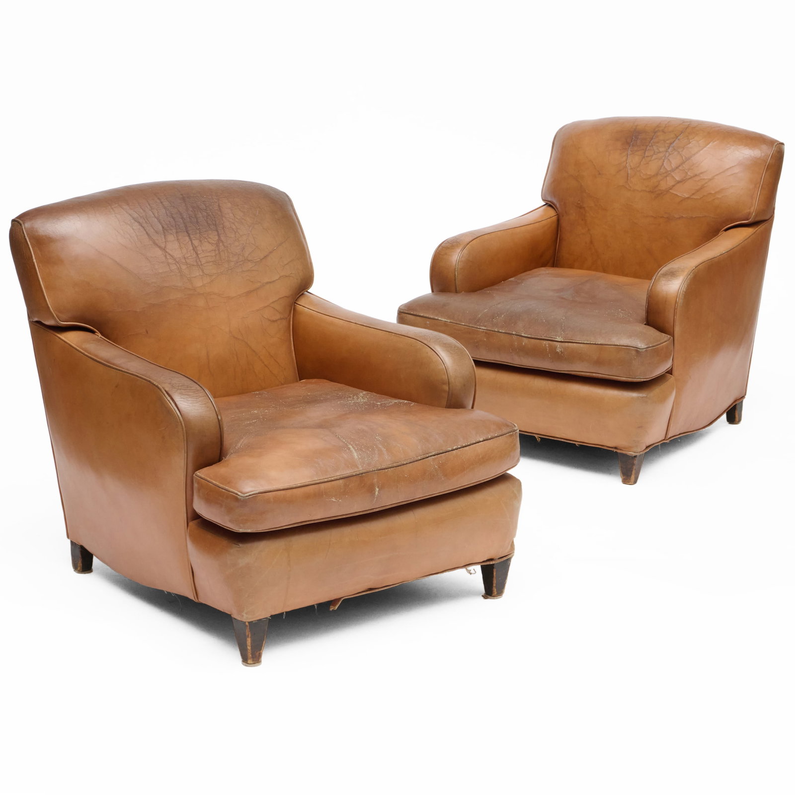 Pair of Leather Club Chairs (1 of 10)