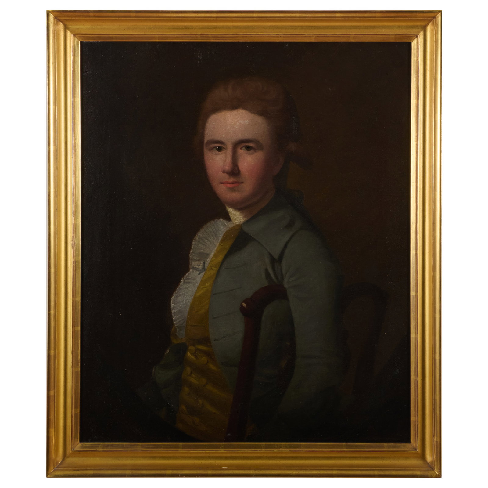 English School: Portrait of a Man in a Blue Jacket (1 of 5)