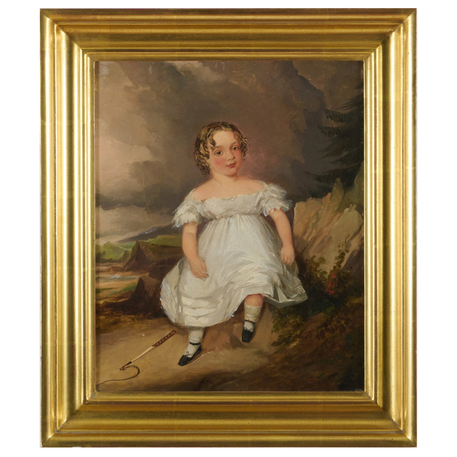 European School: Young Girl in a Landscape  (1 of 2)