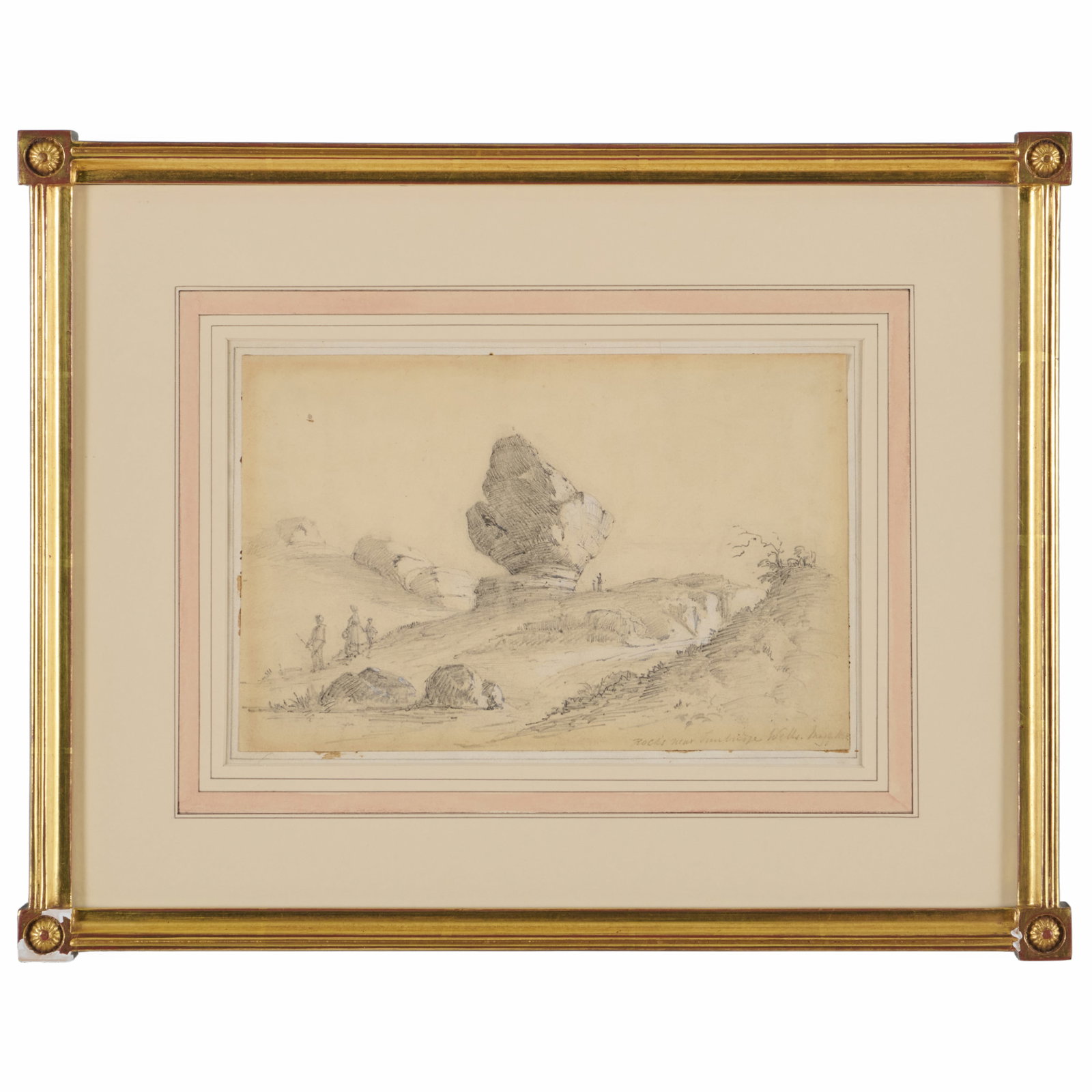 English School: Rocks Near Turnbridge Wells; and Hunter and His Dog in a Landscape (1 of 4)