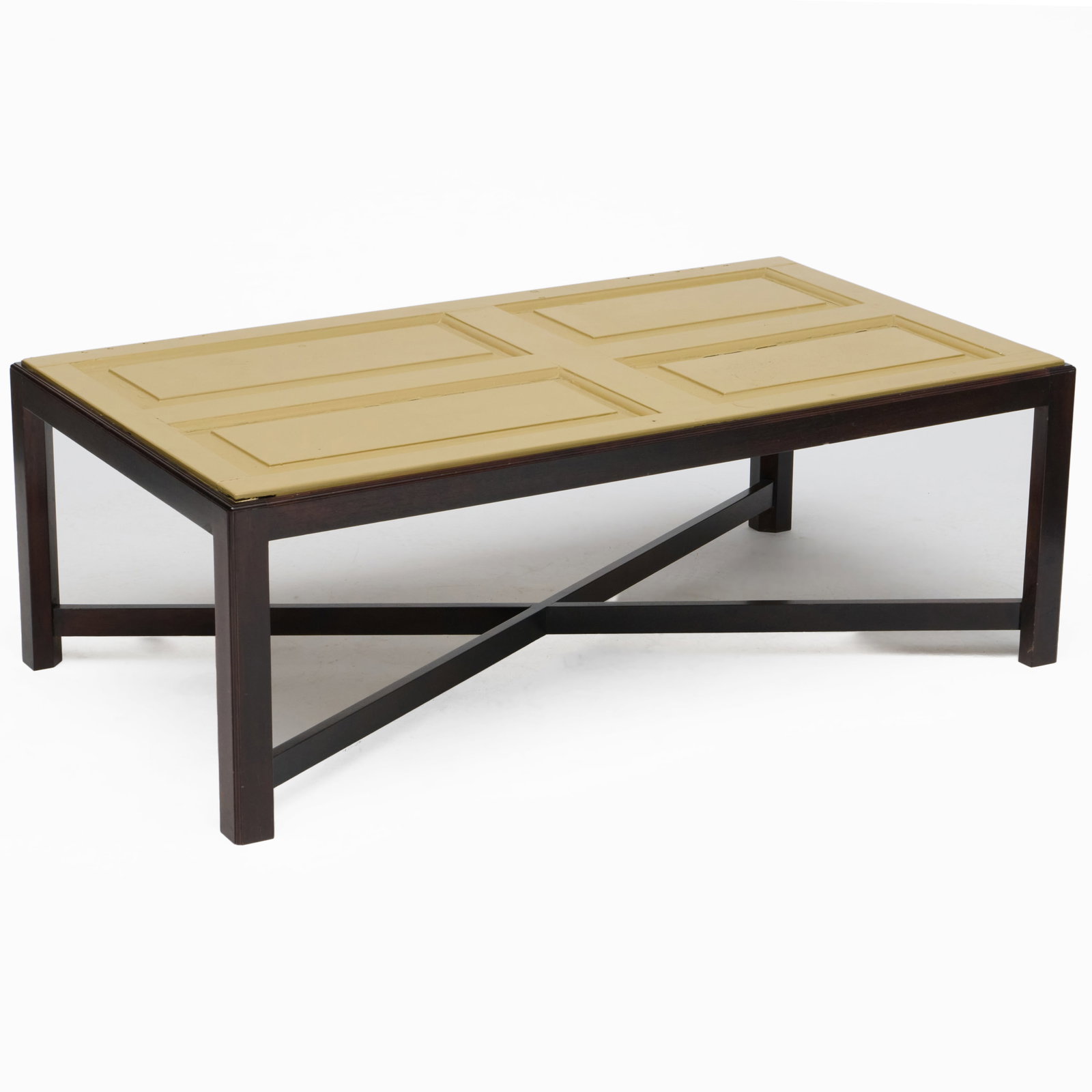 Painted Panel and Mahogany Low Table (1 of 10)