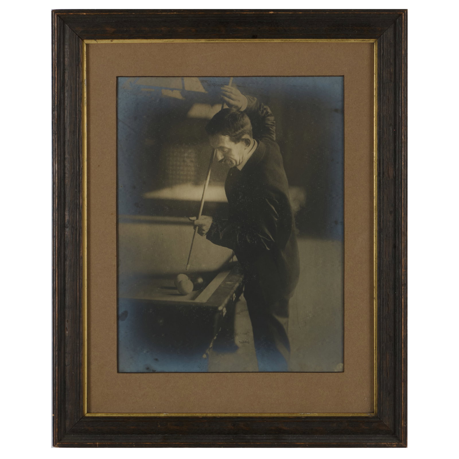 20th Century School: Billiard Players: Two Images: 20th Century School: Billiard Players: Two Images Two gelatin silver prints; together with A Billiard Table, mezzotint in black on wove paper. Photographs both 13 1/2 x 10 1/2 in (image), 20 x 16 in. 