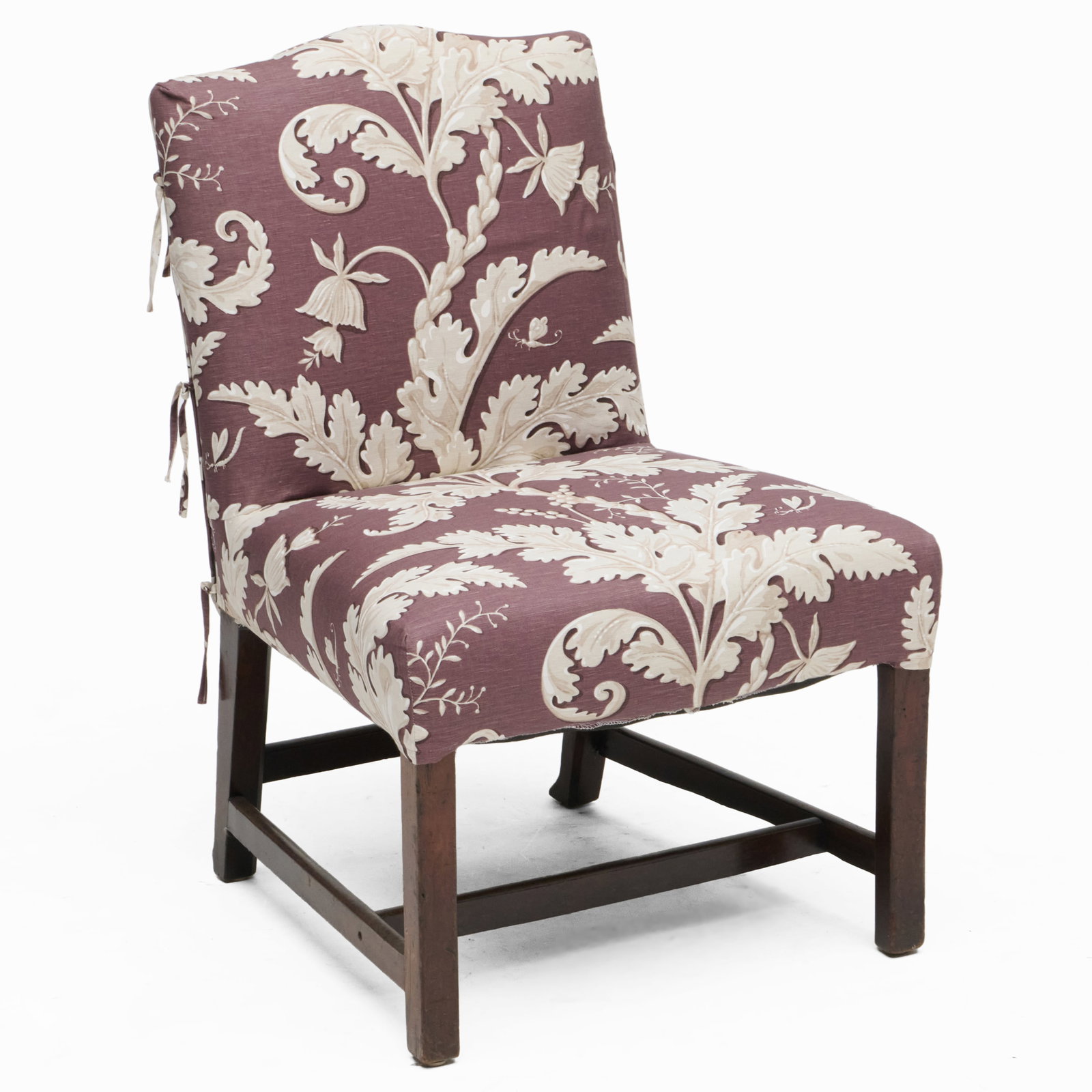 George III Style Mahogany and Upholstered Side Chair (1 of 8)