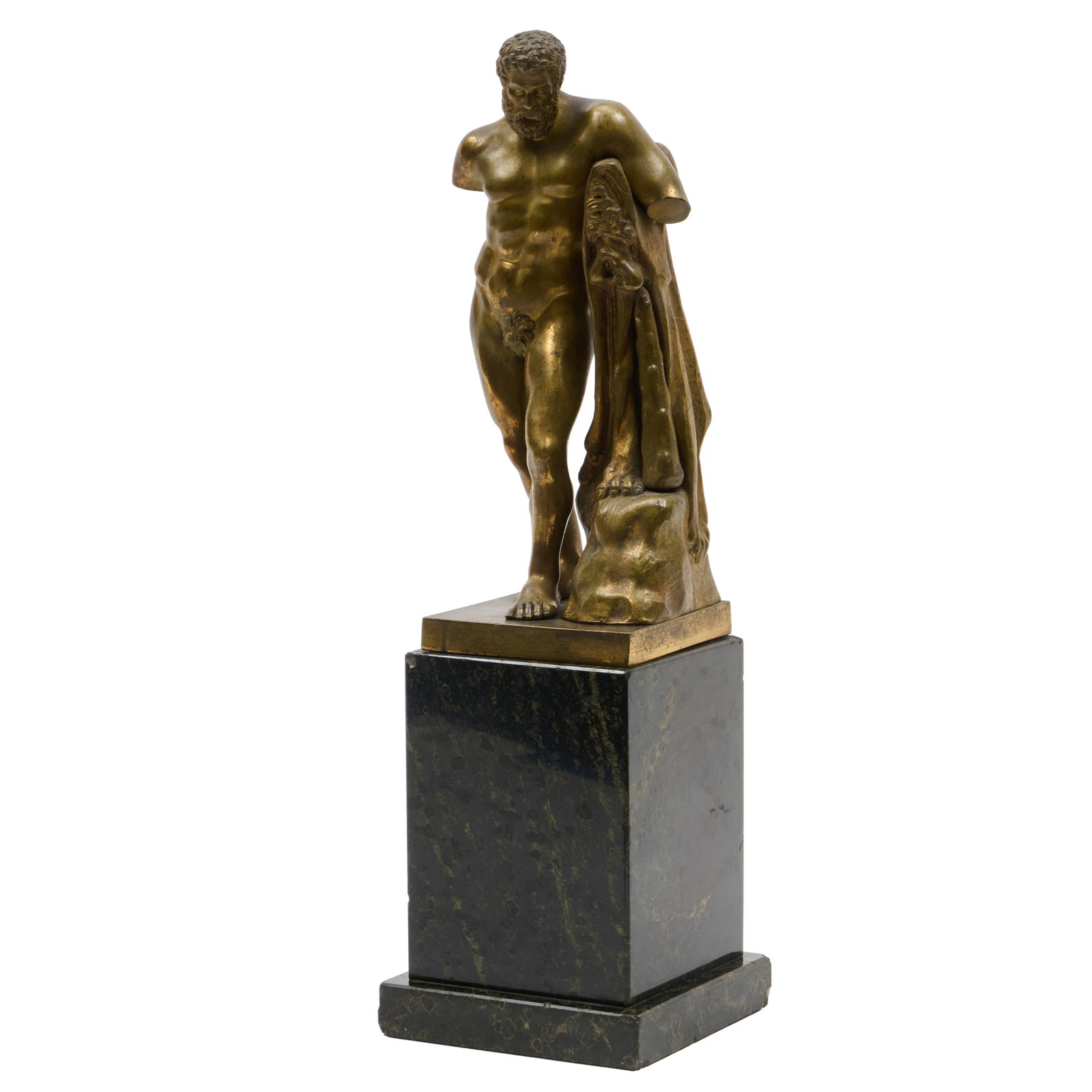 Grand Tour Gilt-Bronze Model of the Farnese Hercules, After the Antique (1 of 12)