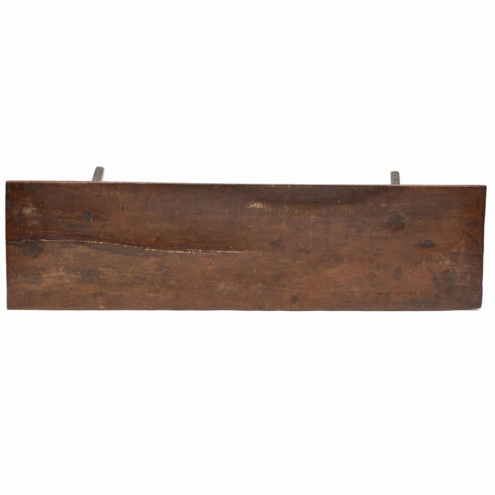 Continental Rustic Stained Oak Trestle Table - 6