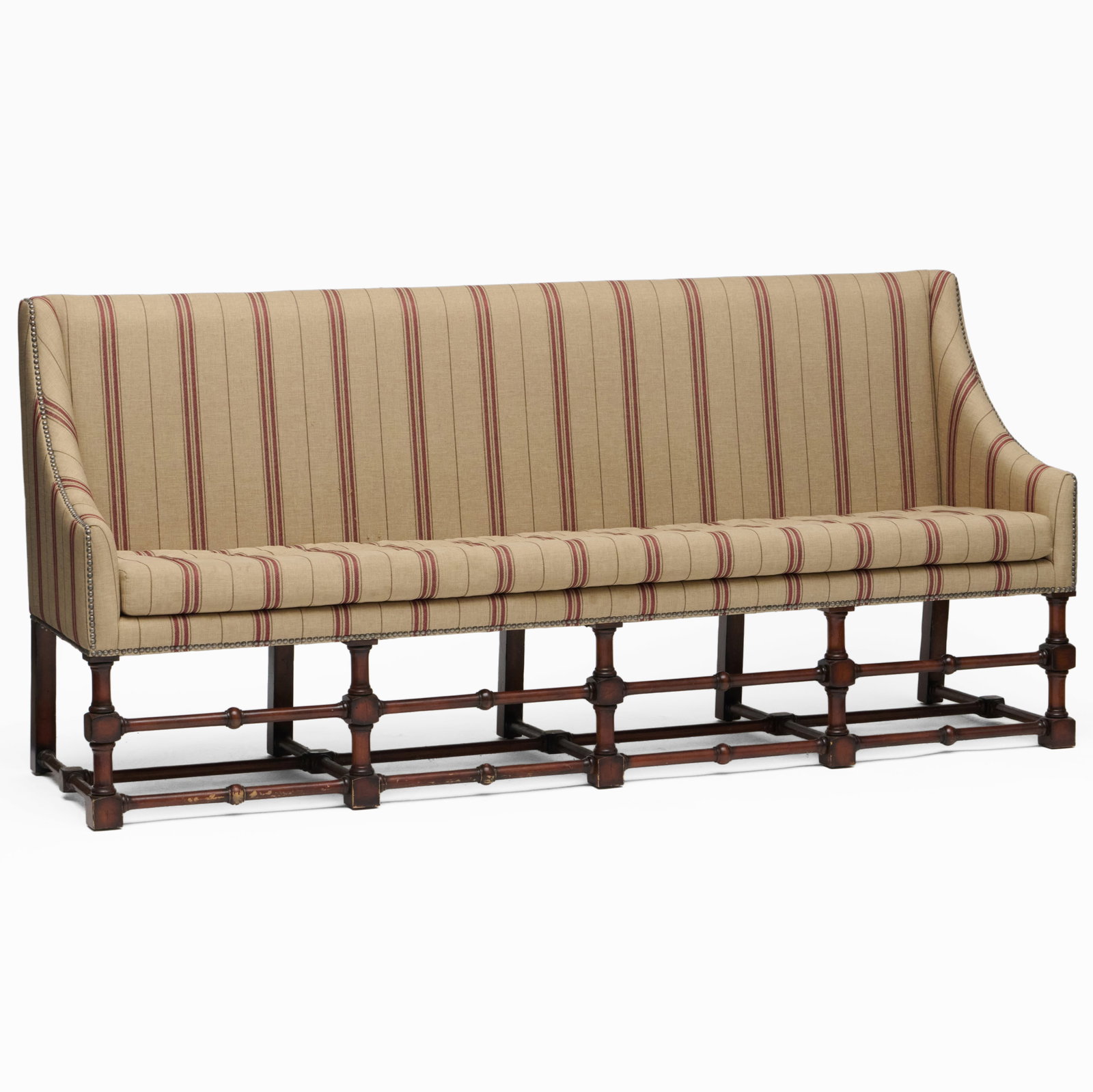 Anglo-Flemish Mahogany and Upholstered Sofa, Of Recent Manufacture (1 of 8)