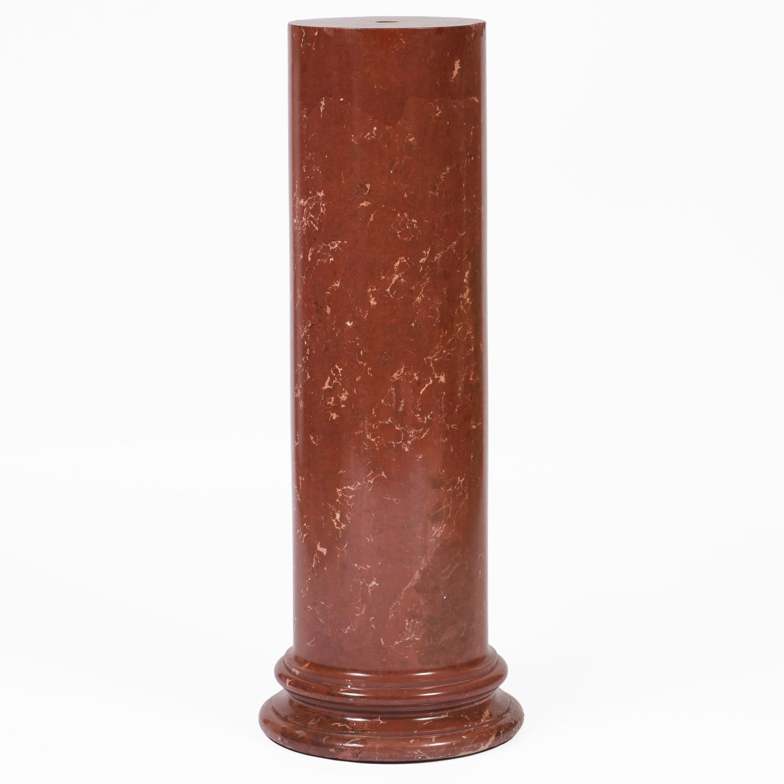 Faux Painted Rouge Terracotta Pedestal (1 of 6)