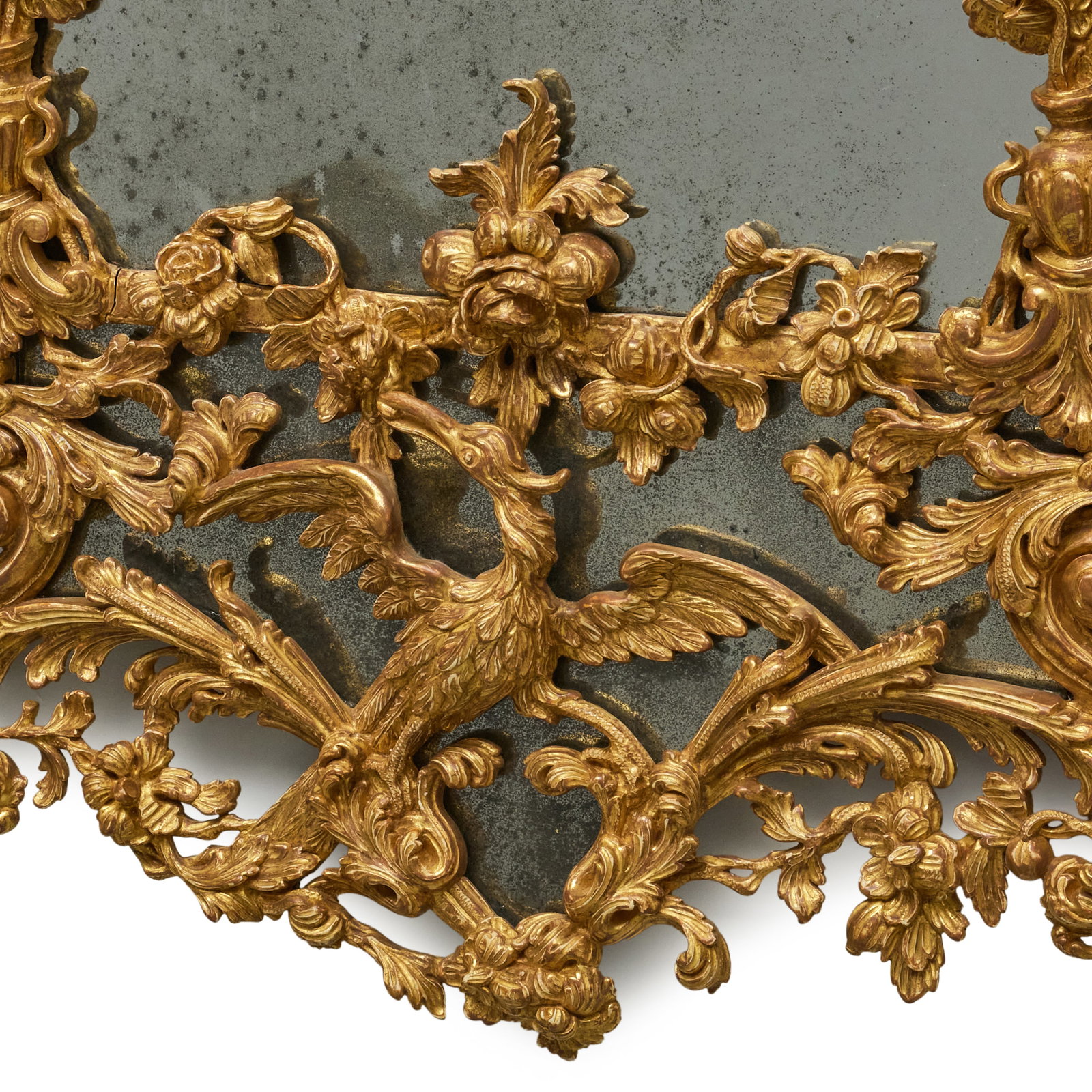 George III Style Giltwood Mirror, Designed by Thomas Johnson - 2