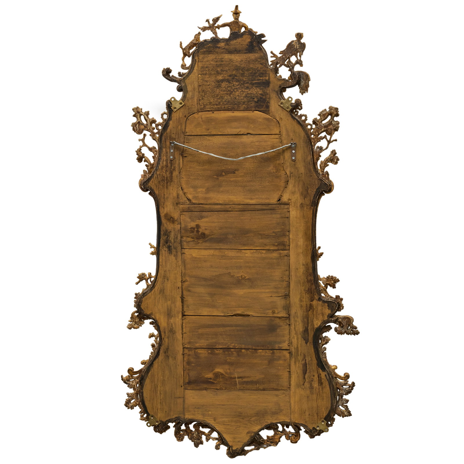 George III Style Giltwood Mirror, Designed by Thomas Johnson - 7