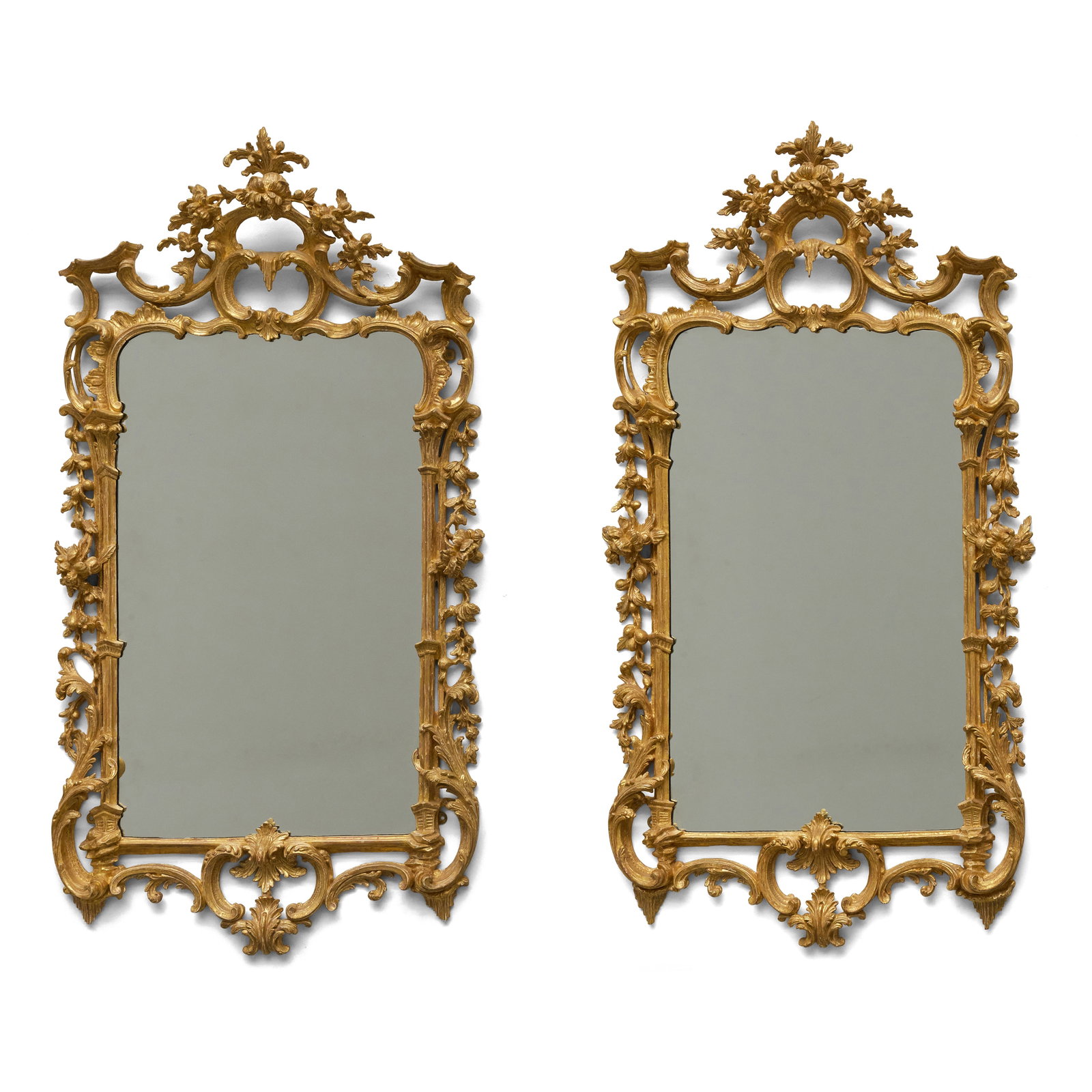 Pair of George III Giltwood Mirrors (1 of 9)